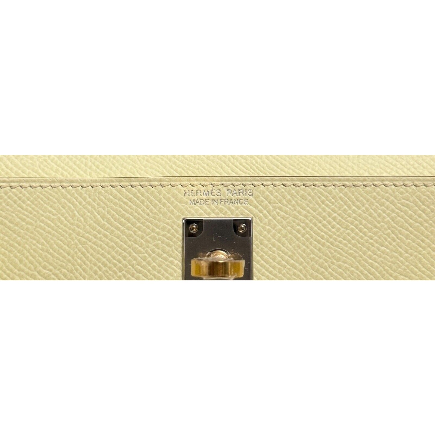 Hermes Kelly Mini 20 Jaune Milton Yellow Epsom Leather Electrum Hardware RARE