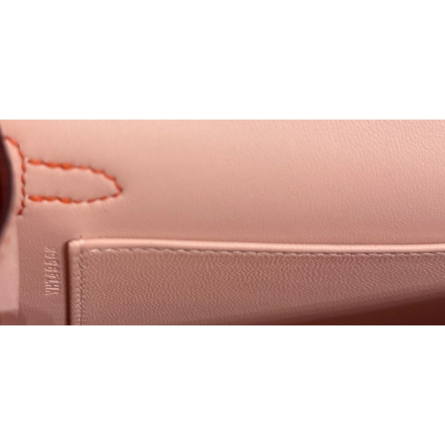 Hermes Kelly Mini 20 Verso Feu Orange & Rose Eglantine Pink Chèvre Palladium Hwr