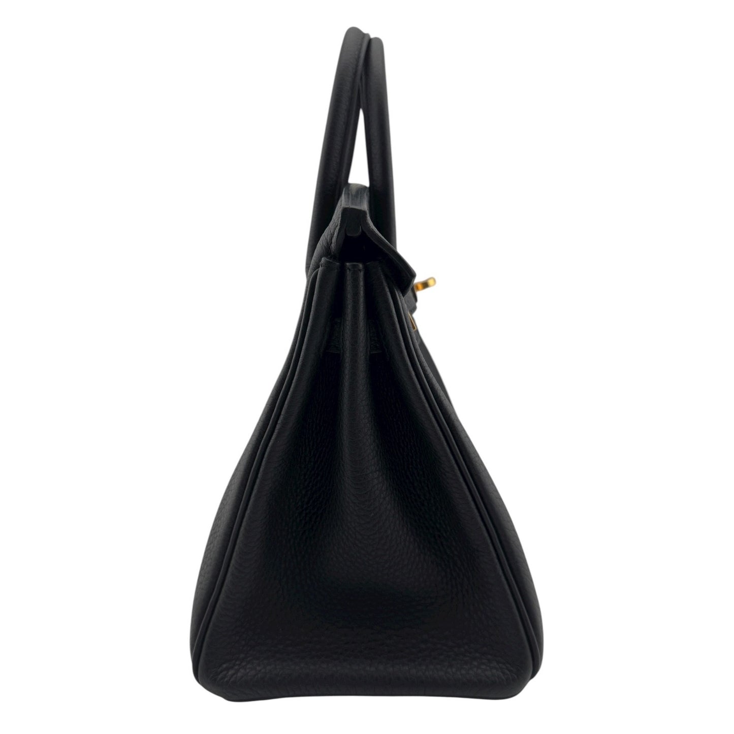 Hermes Birkin 25 Black Noir Togo Leather Gold Hardware Handbag