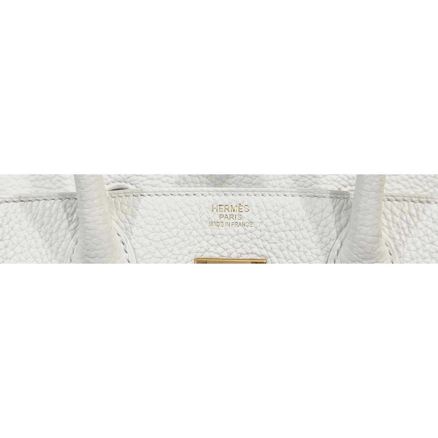 Hermes Birkin 30 White Blanc Togo Leather Gold Hardware
