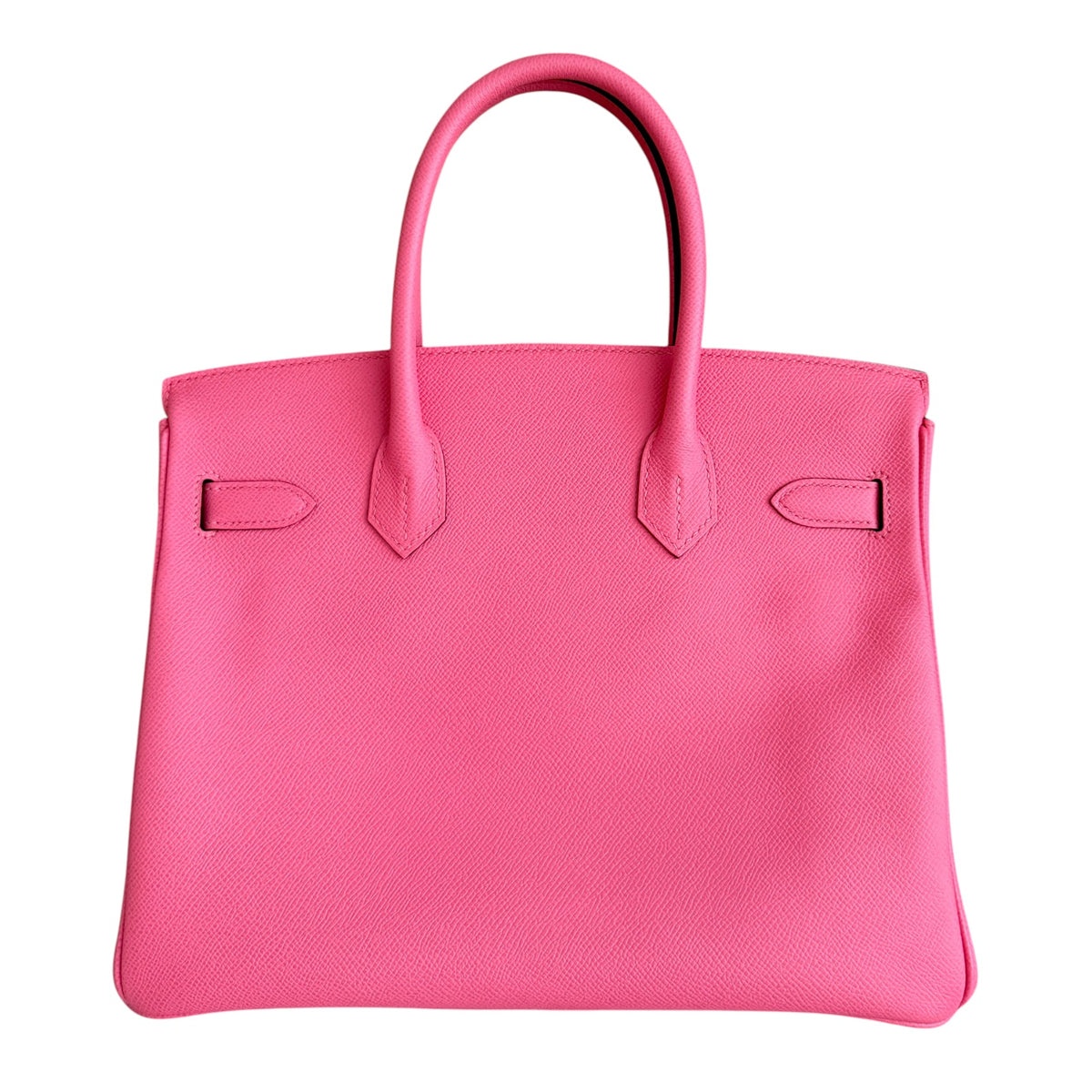 Hermes Birkin 30 Rose Azalee Pink Epsom Leather Palladium Hardware Handbag RARE