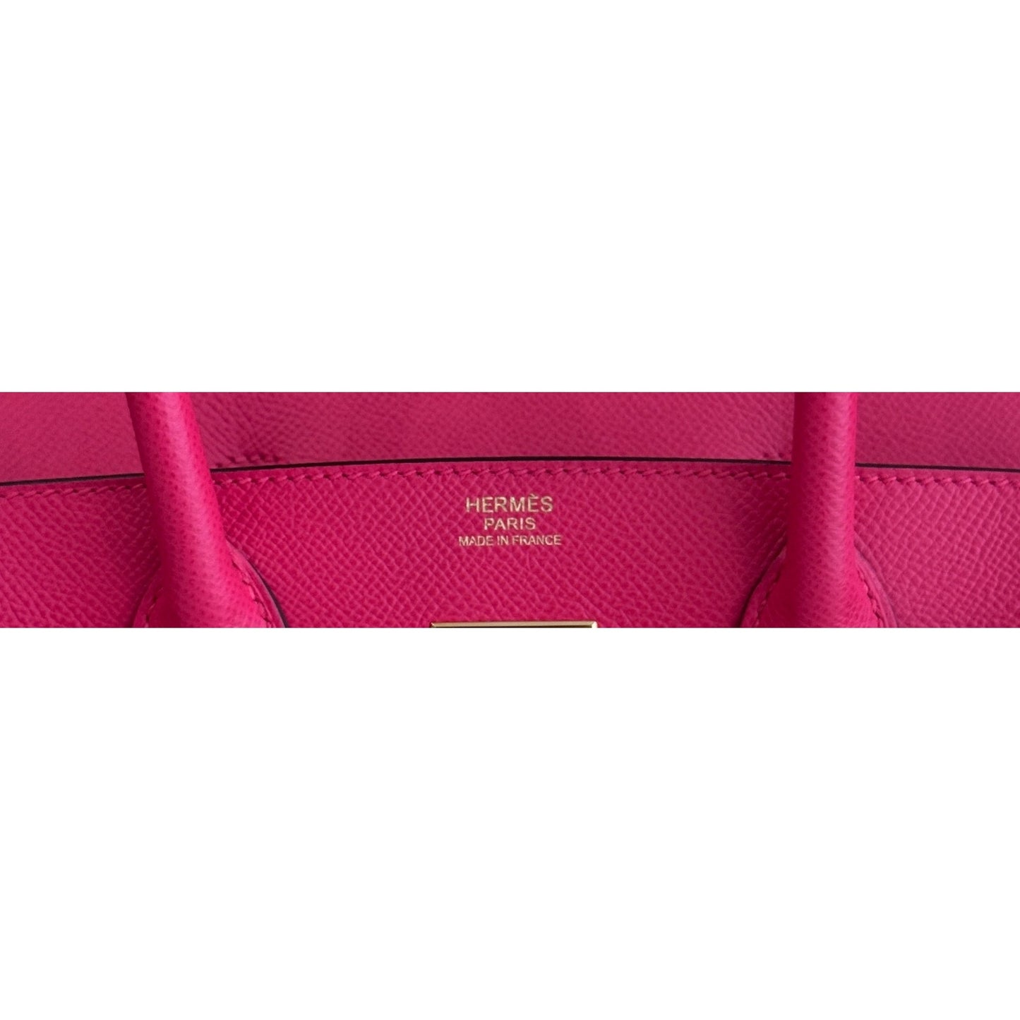 Hermes Birkin 30 Rose Extreme Pink Epsom Leather Gold Hardware Handbag RARE