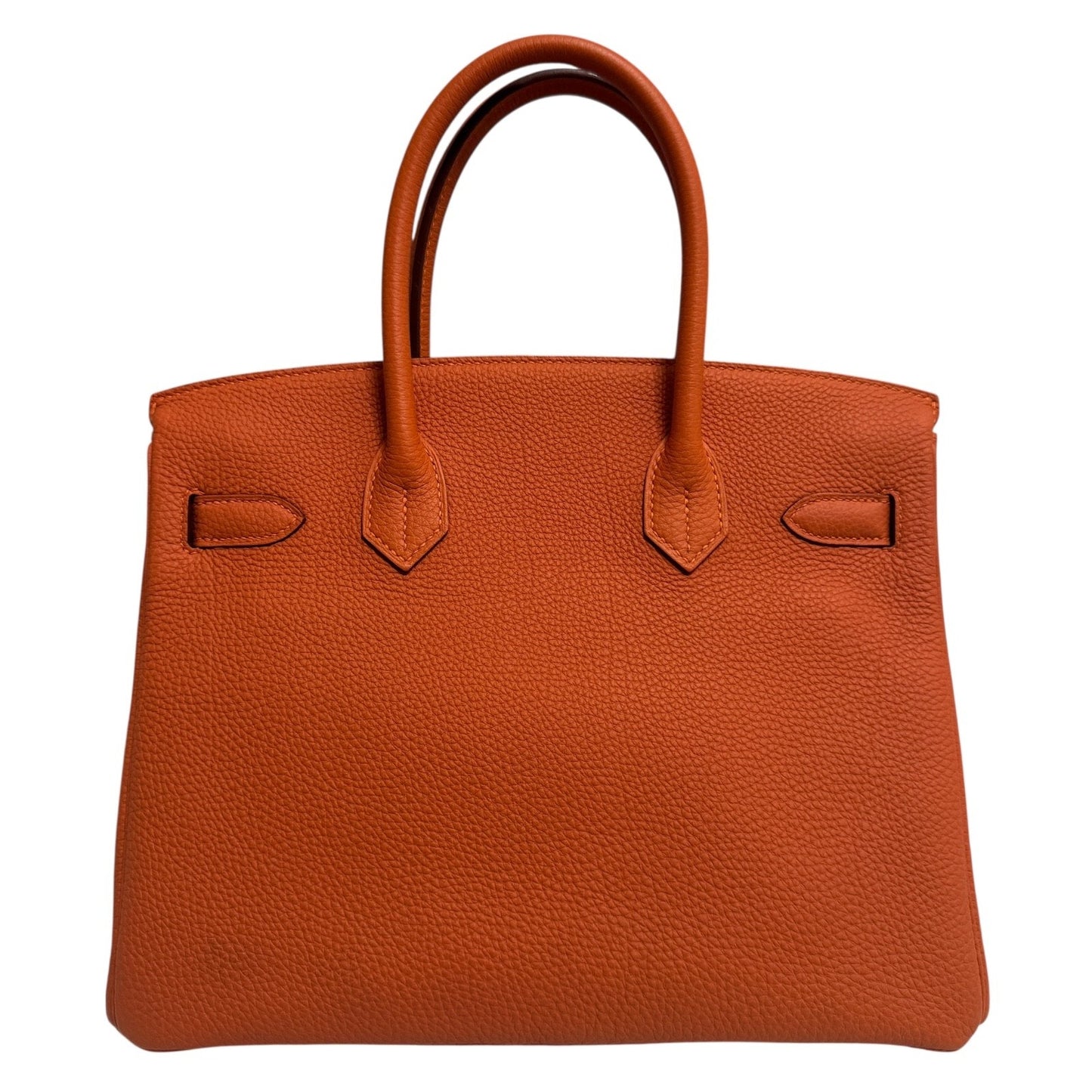 Hermes Birkin 30 Orange Togo Leather Palladium Hardware