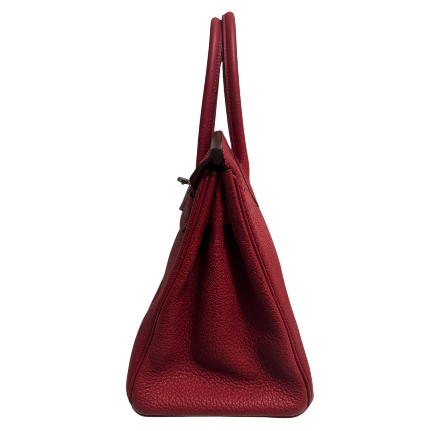 Hermes Birkin 30 Verso Rouge Casaque & Rouge H Togo Leather Palladium Hardware