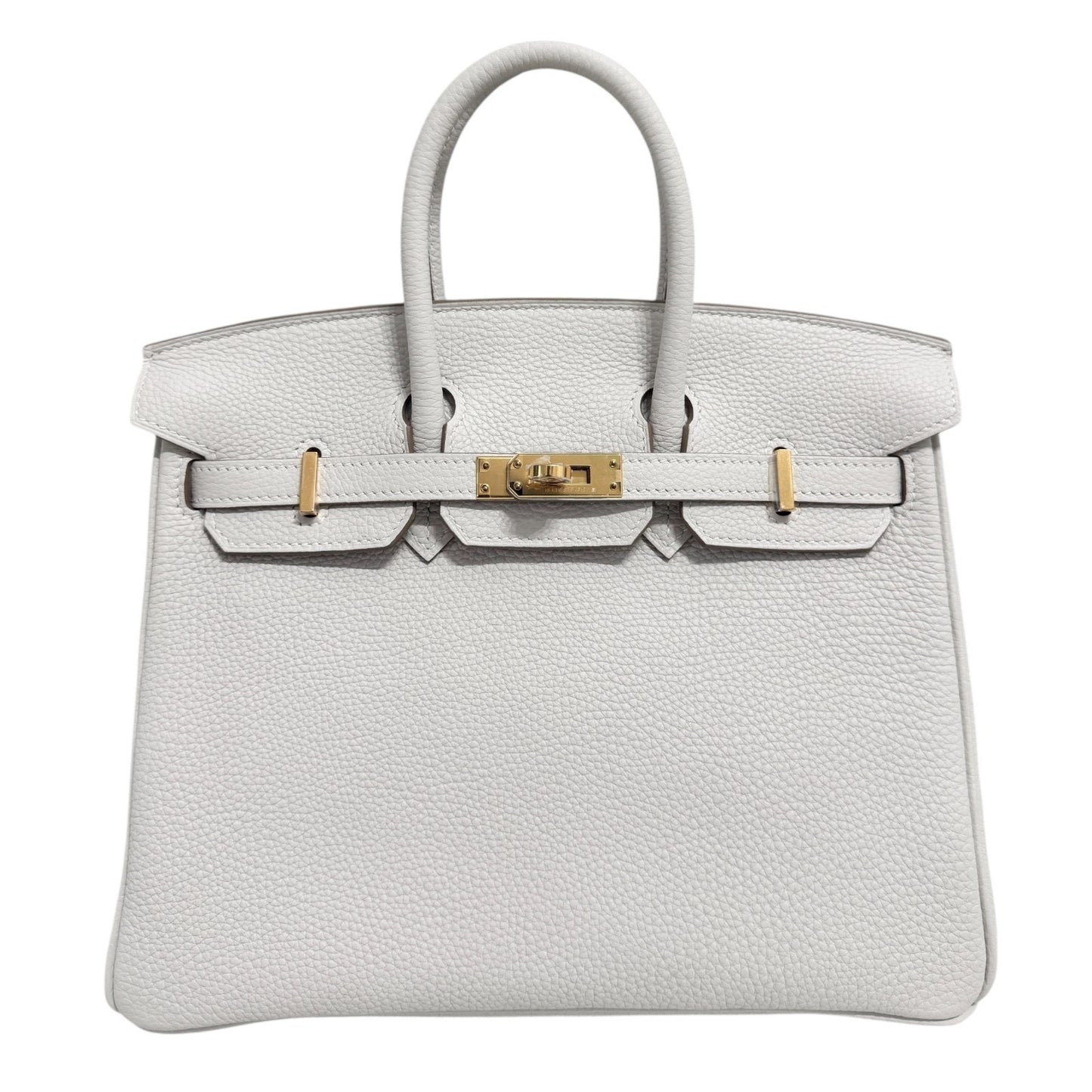 Hermes Birkin 25 Gris Pale Gray Togo Leather Gold Hardware 2024