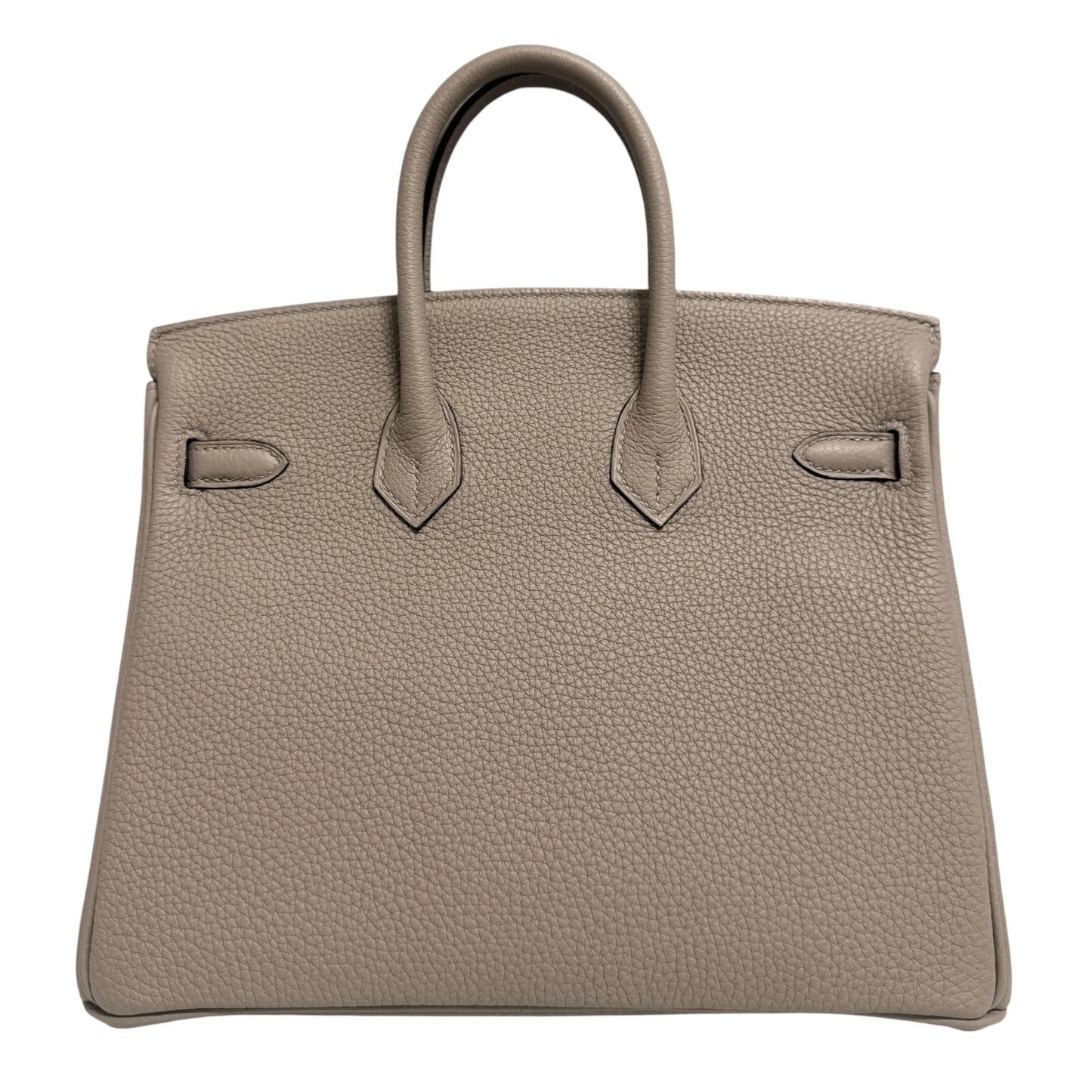 Hermes Birkin 25 Gris Tourterelle Gray Togo Leather Gold Hardware
