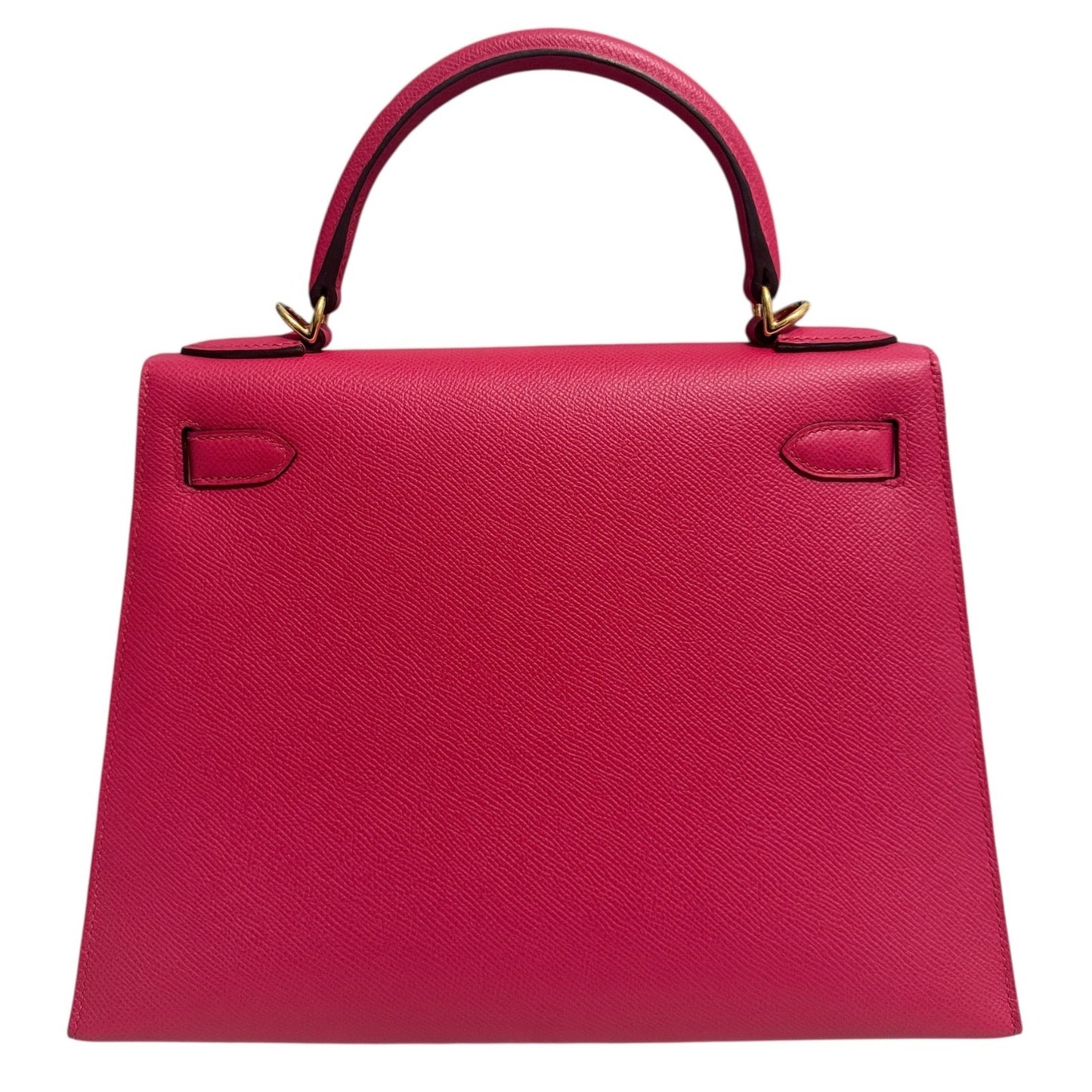 Hermes Kelly 28 Sellier Pink Rose Extreme Epsom Leather Gold Hardware