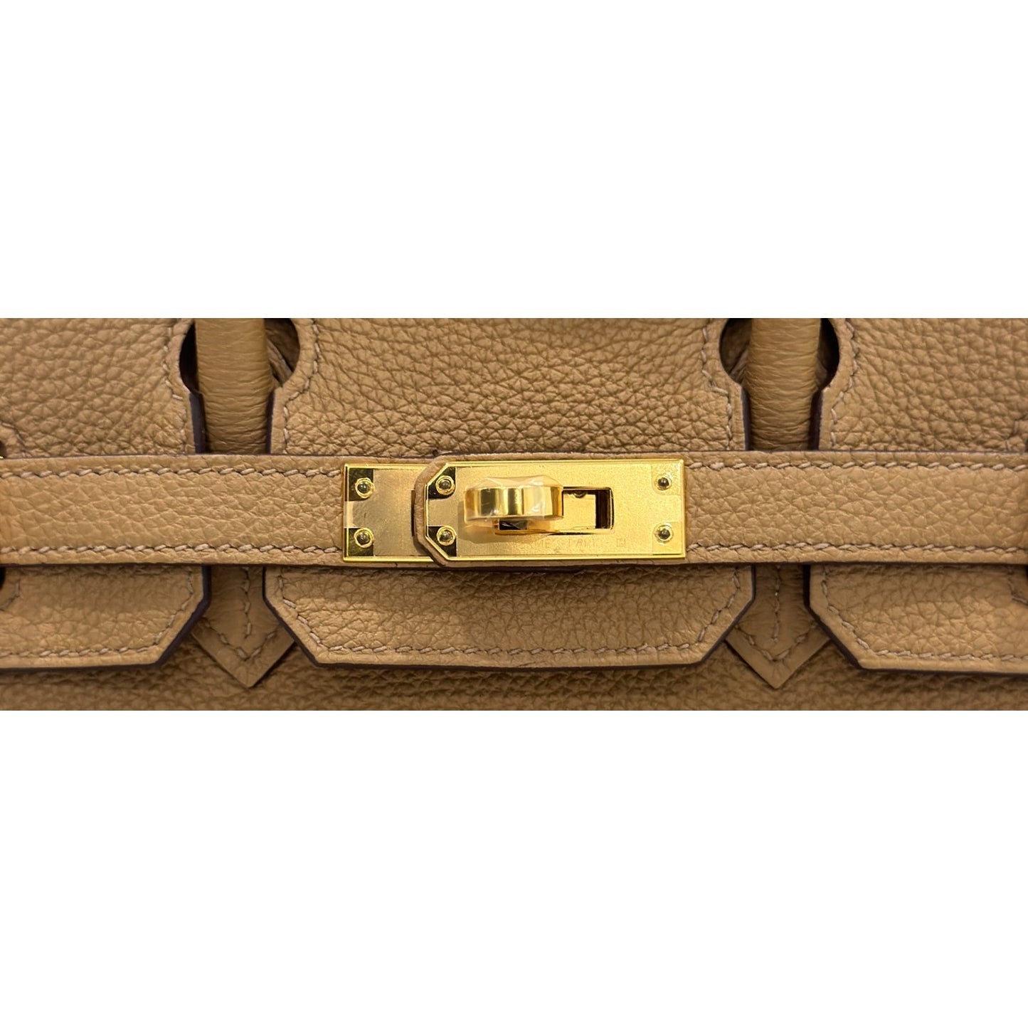 Hermes Birkin 25 Biscuit Tan Beige Togo Leather Gold Hardware NEW