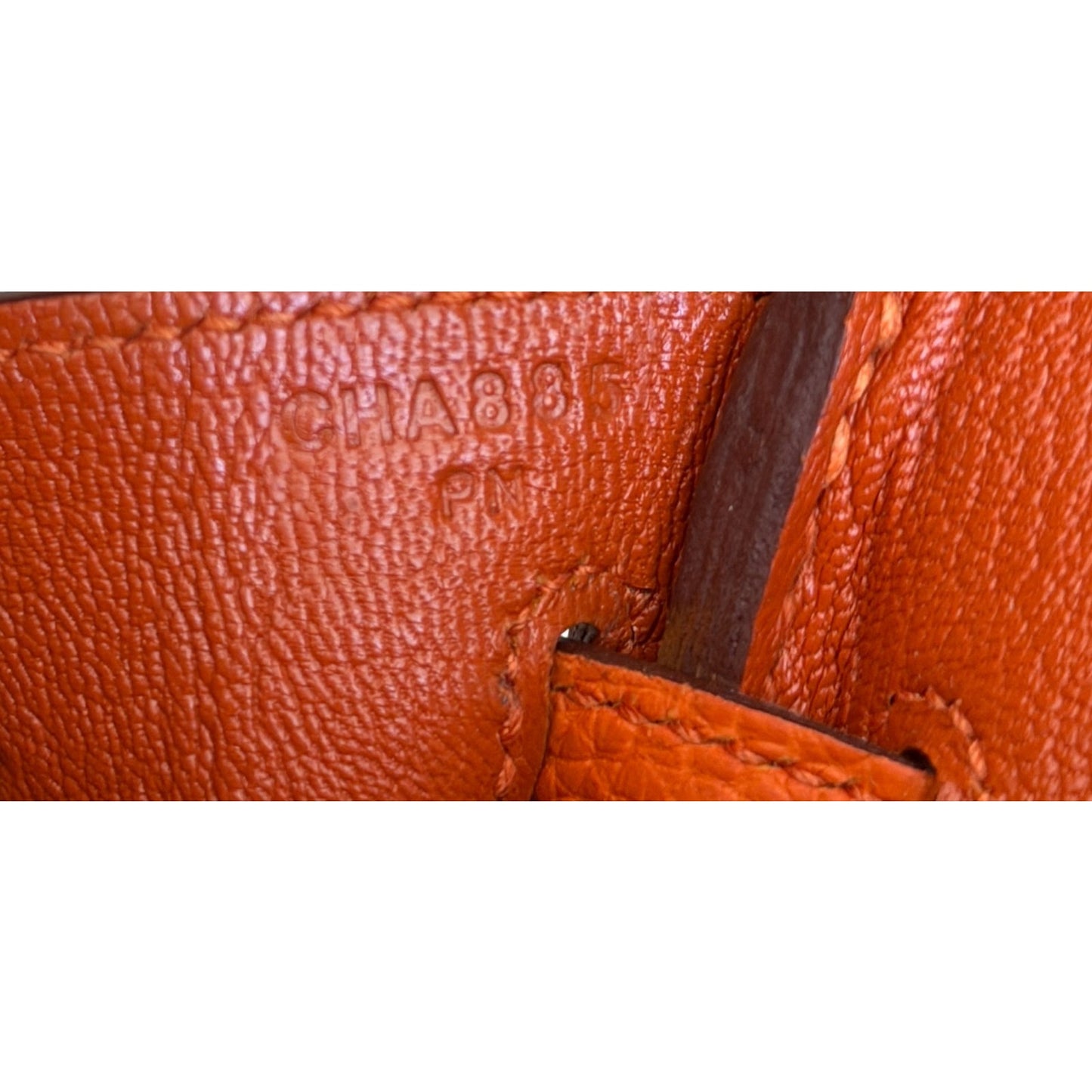 Hermes Birkin 25 Orange Togo Leather Gold Hardware