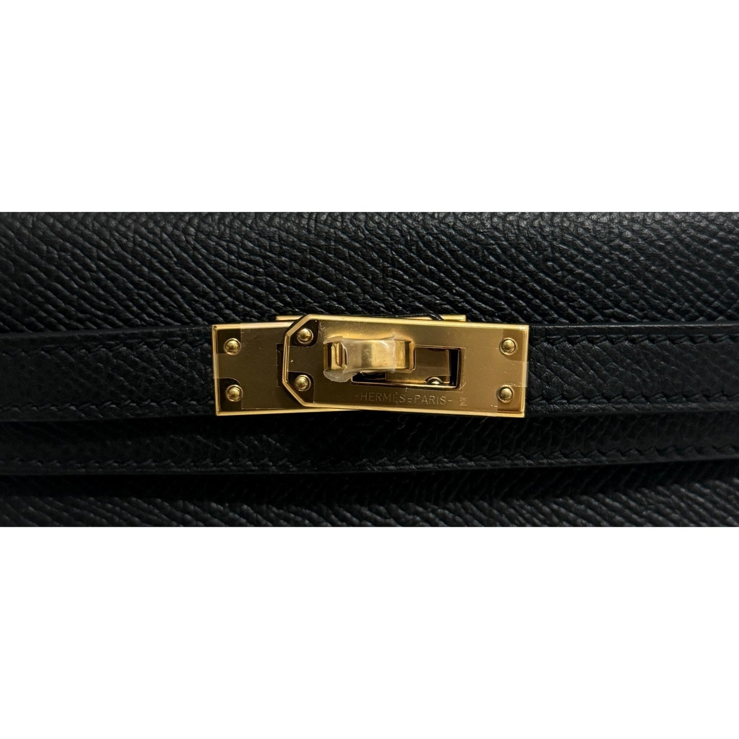 Hermes Kelly Mini 20 Black Noir Epsom Leather Gold Hardware