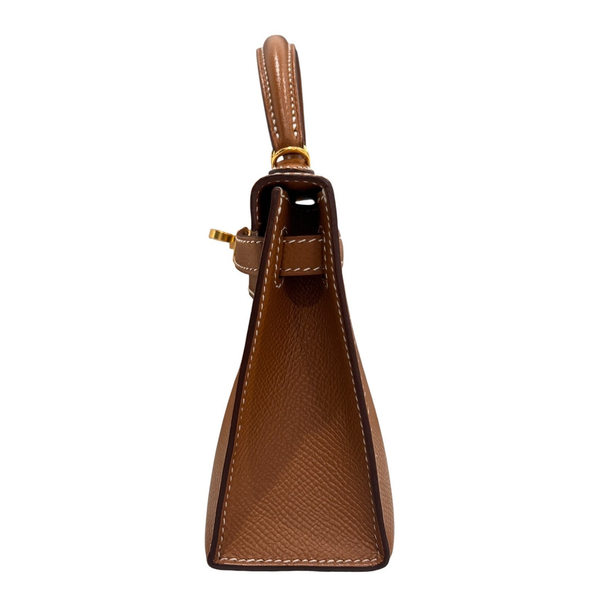 Hermes Kelly Mini 20 Gold Tan Epsom Leather Gold Hardware