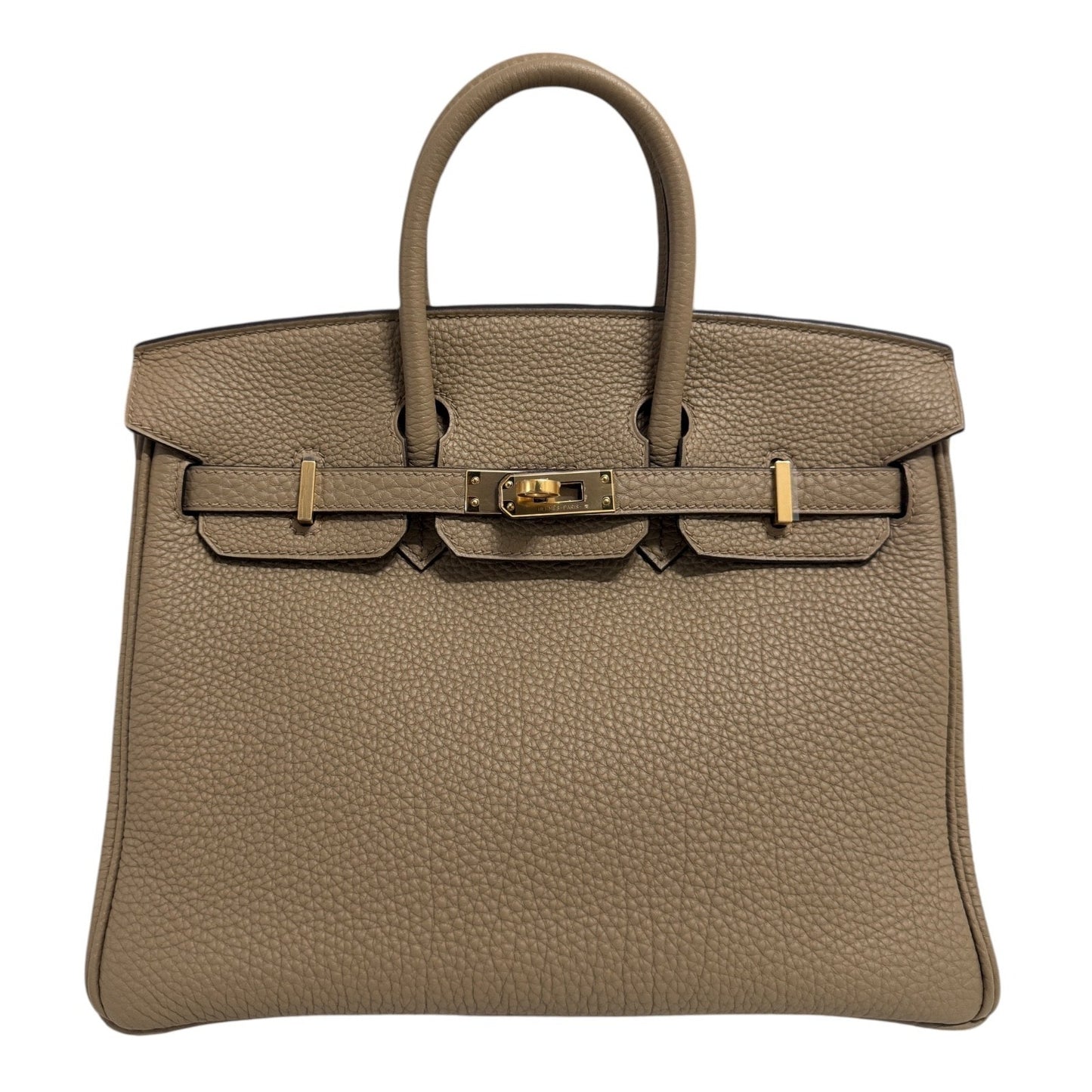 Hermes Birkin 25 Beige Marfa Togo Leather Gold Hardware NEW