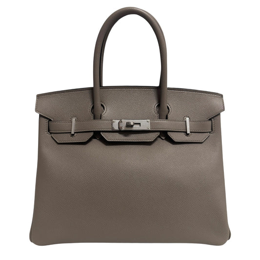 Hermes Birkin 30 Gris Asphalt Gray Epsom Leather Palladium Hardware