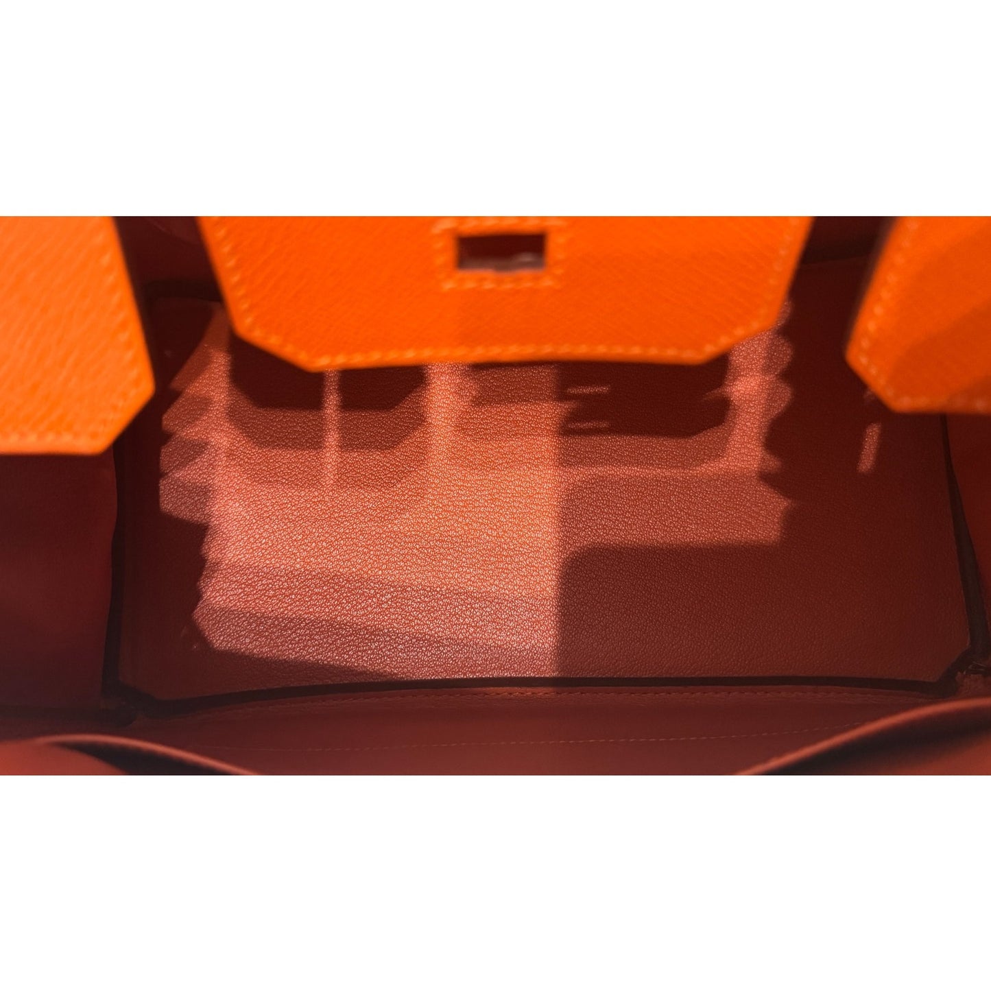 Hermes Birkin 30 Orange Epsom Leather Gold Hardware