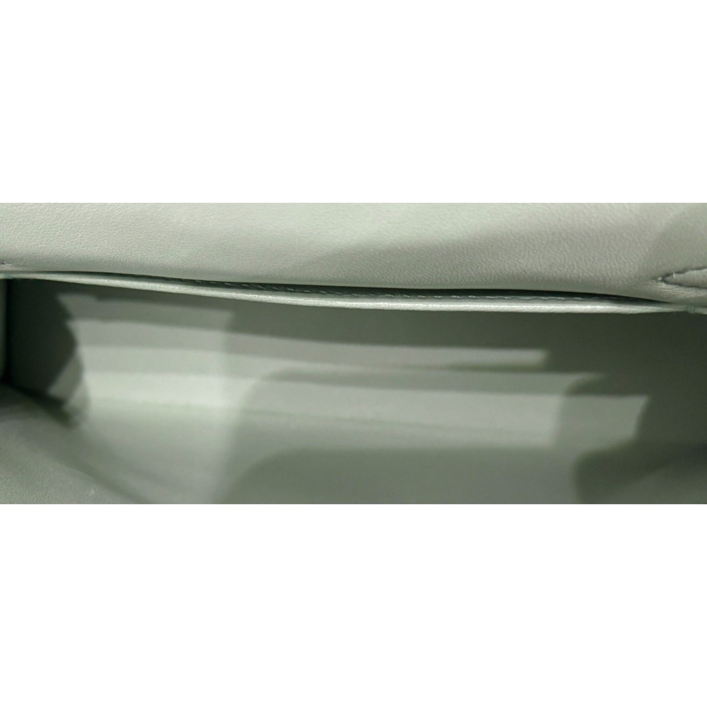 Hermes Kelly Mini 20 Special Order Matte Alligator Vert D'eau & Gris Perle Gray