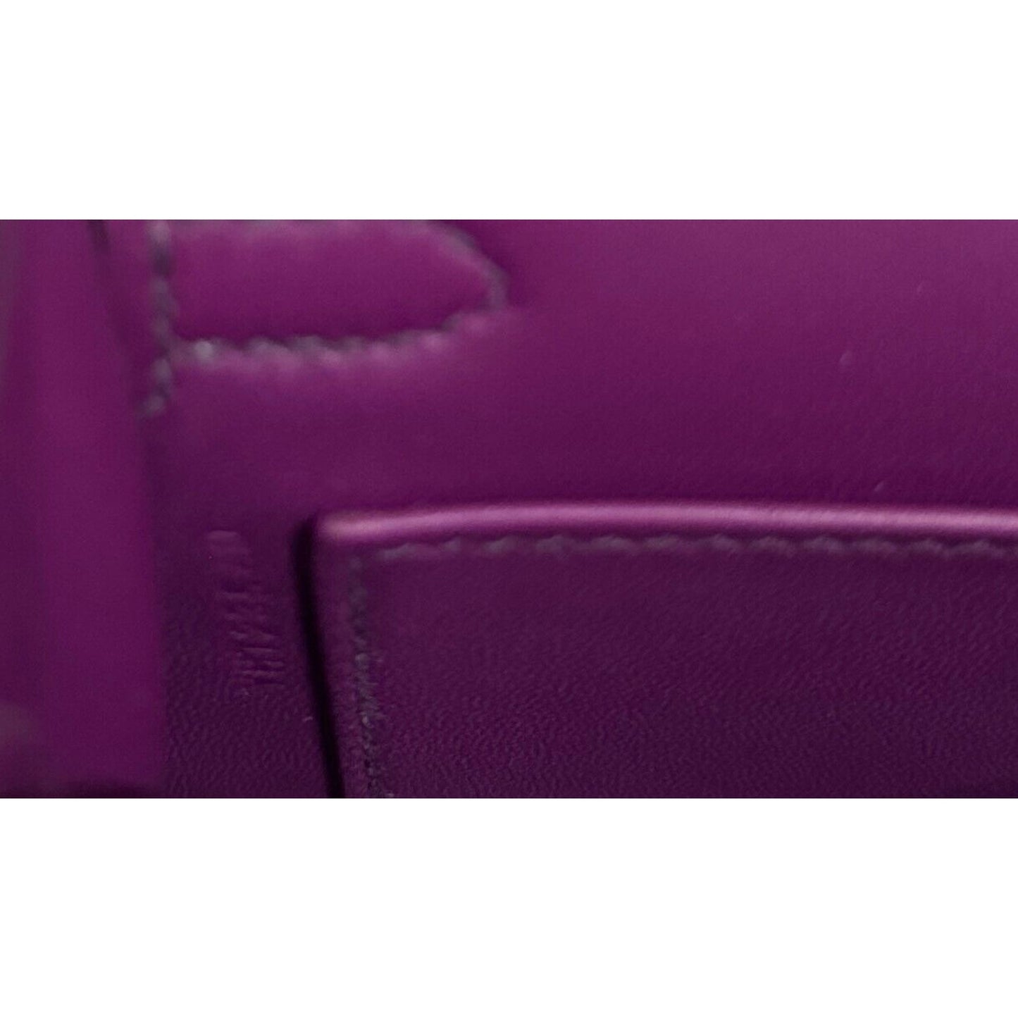 Hermes Kelly Mini 20 Anemone Purple Chèvre Leather Palladium Hardware RARE