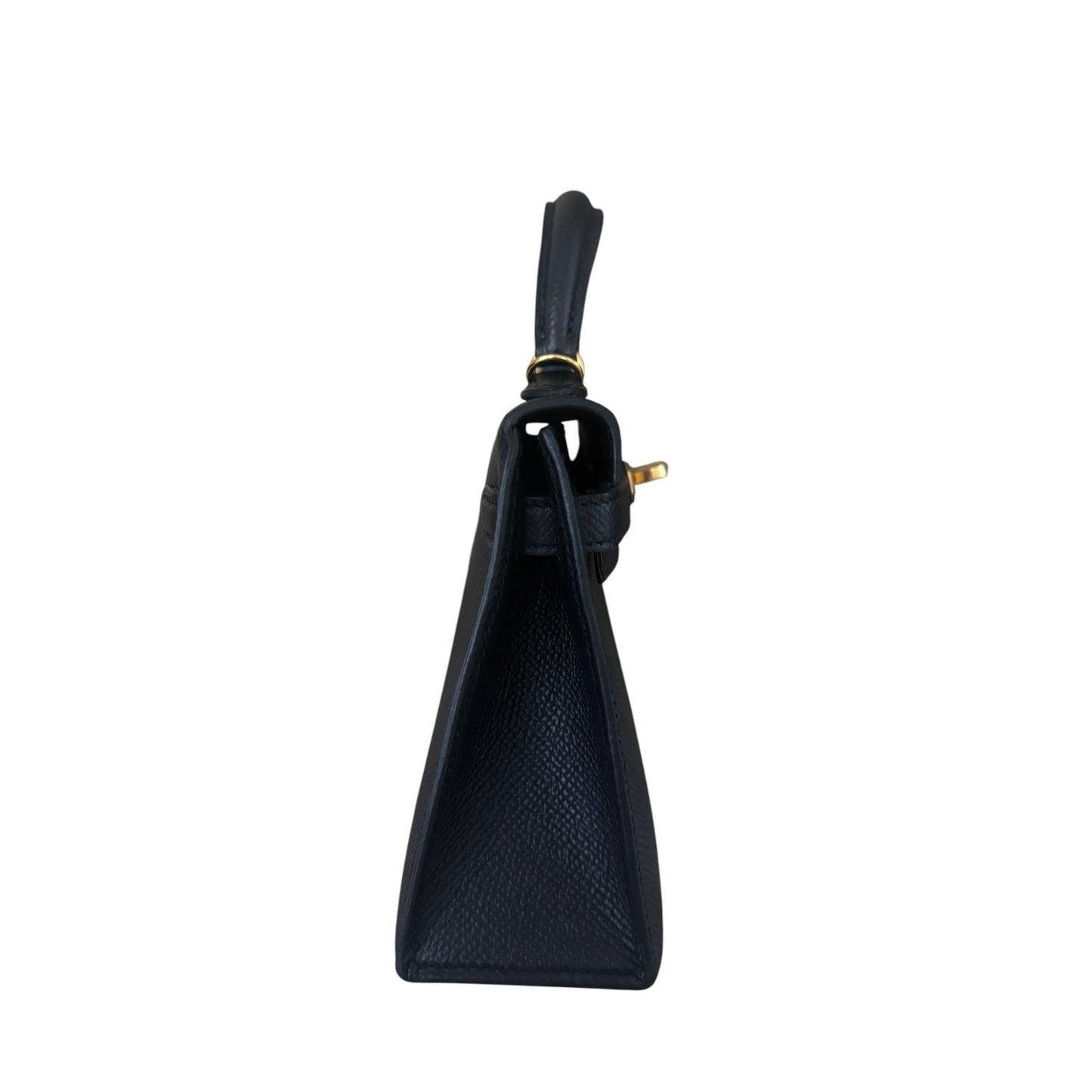 Hermes Kelly Mini 20 Black Noir Epsom Leather Gold Hardware
