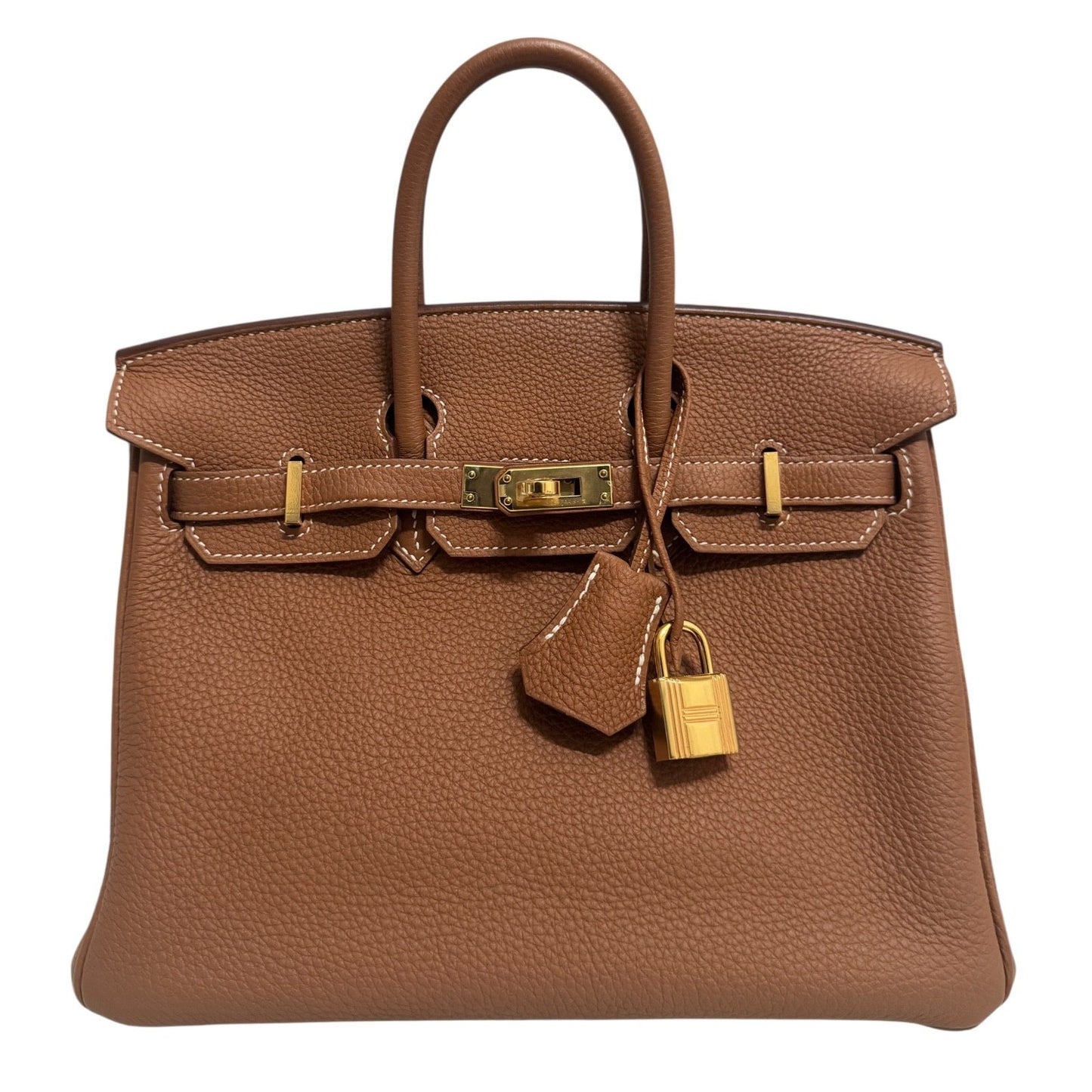 Hermes Birkin 25 Gold Tan Togo Leather Gold Hardware