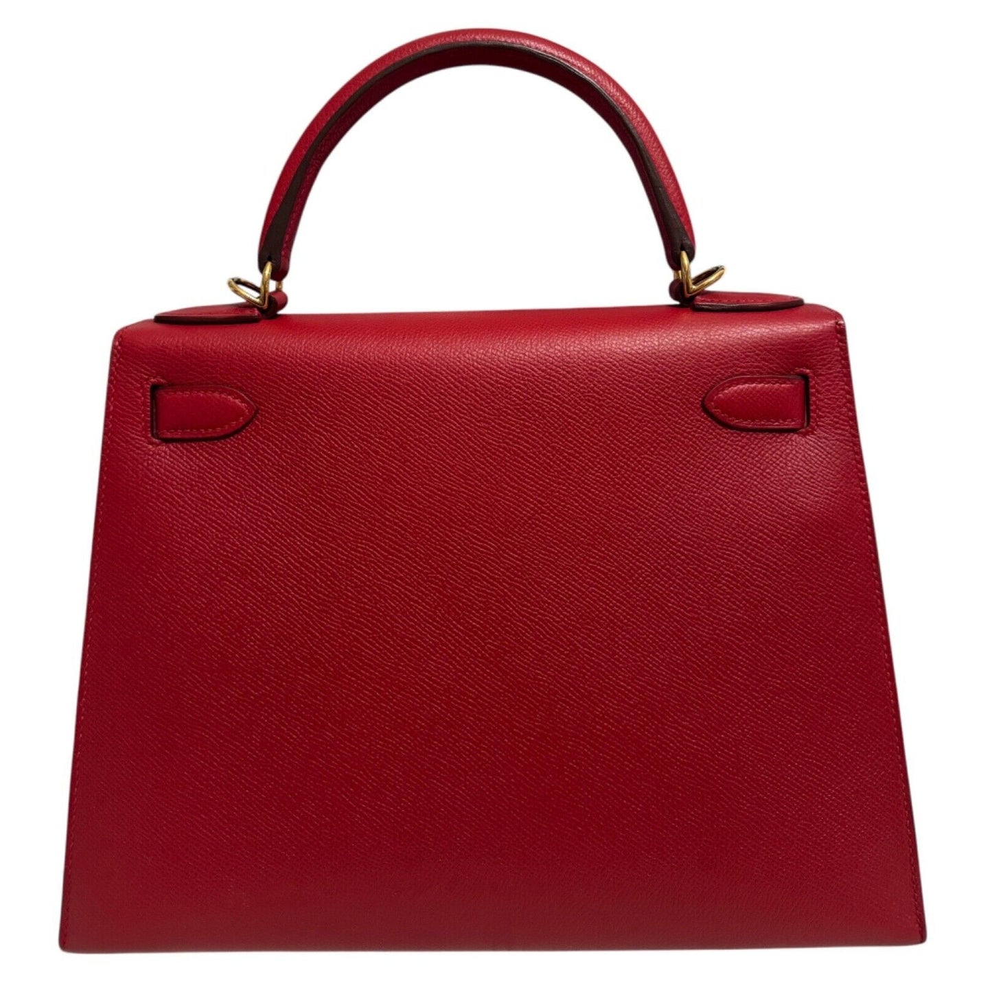 Hermes Kelly 28 Sellier Rouge Casaque Red Epsom Leather Gold Hardware