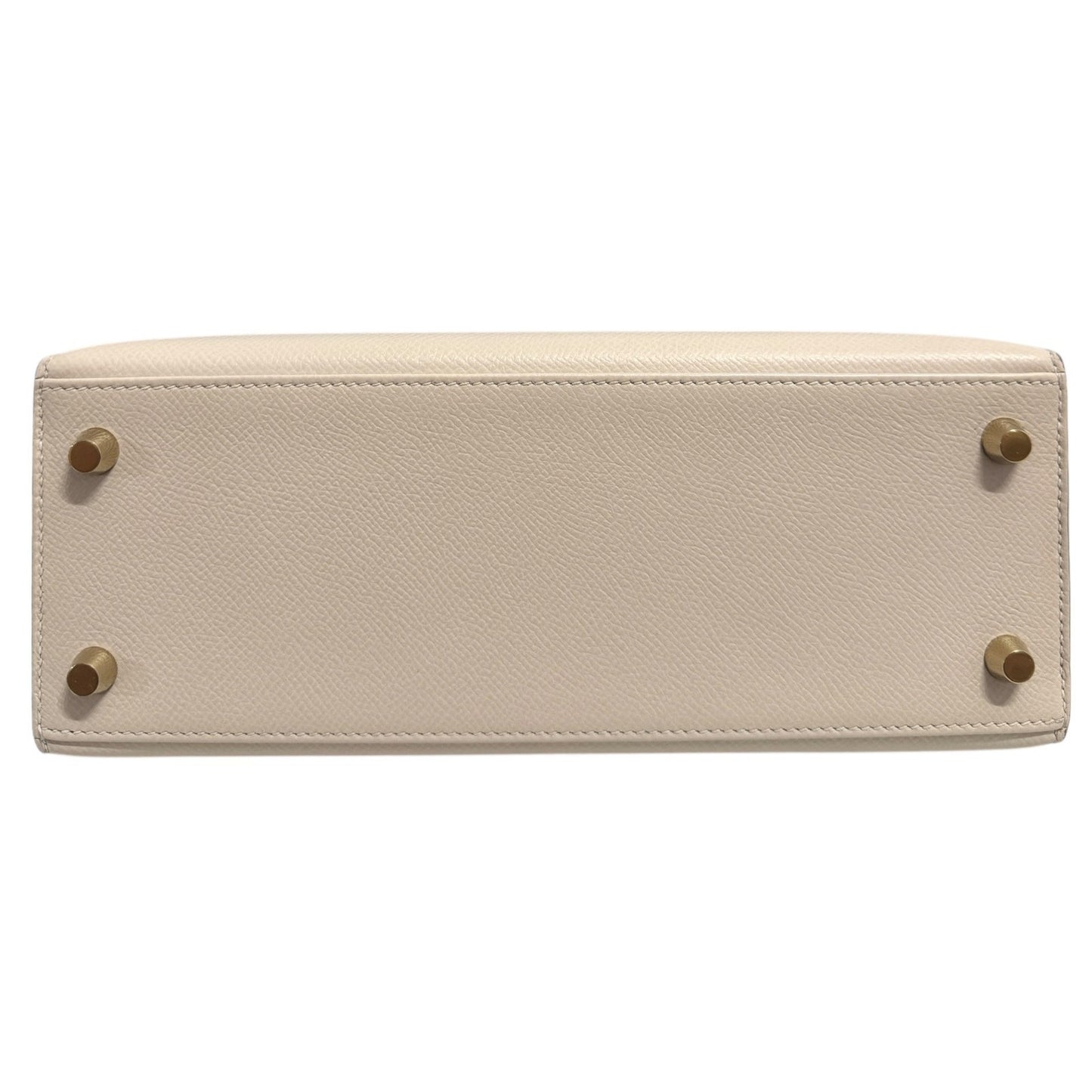 Hermes Kelly 25 Sellier Craie Cream Epsom Leather Gold Hardware