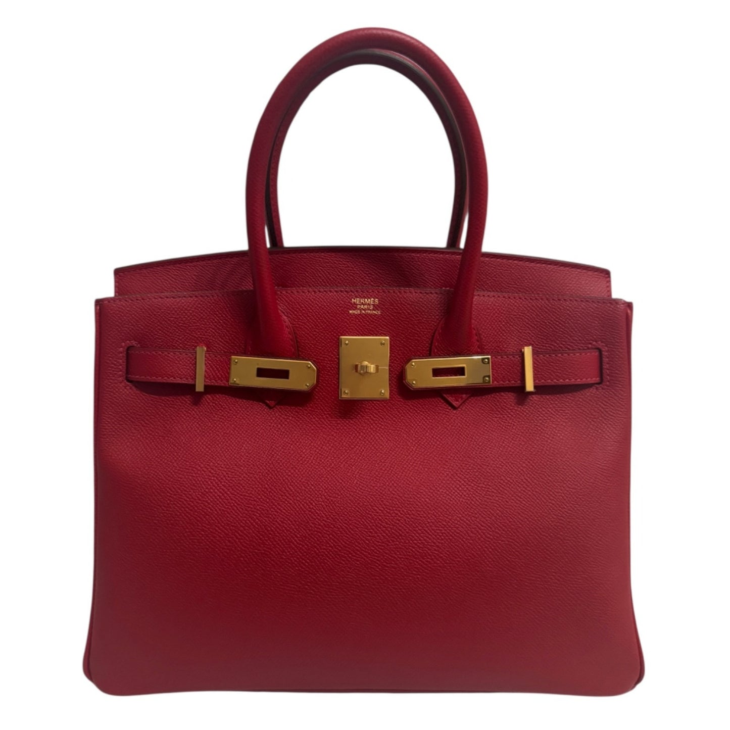 Hermes Birkin 30 Rouge Casaque Red Epsom Leather Gold Hardware