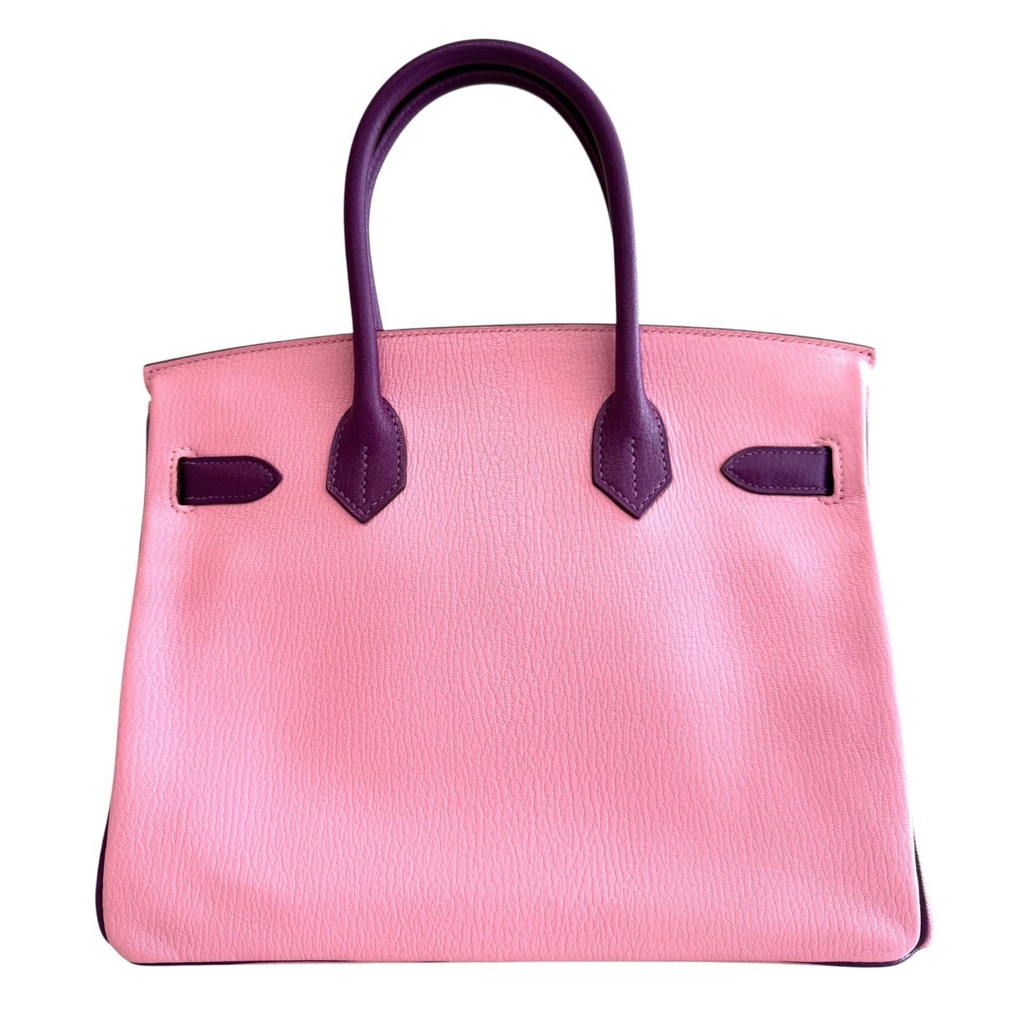 Hermes Birkin 30 Special Order Bubblegum Pink Anemone Purple Chevre Gold HWR
