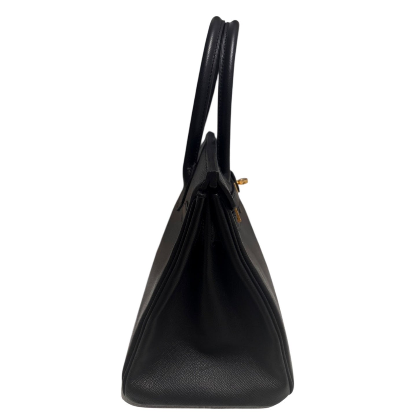 Hermes Birkin 30 Black Noir Epsom Leather Gold Hardware RARE