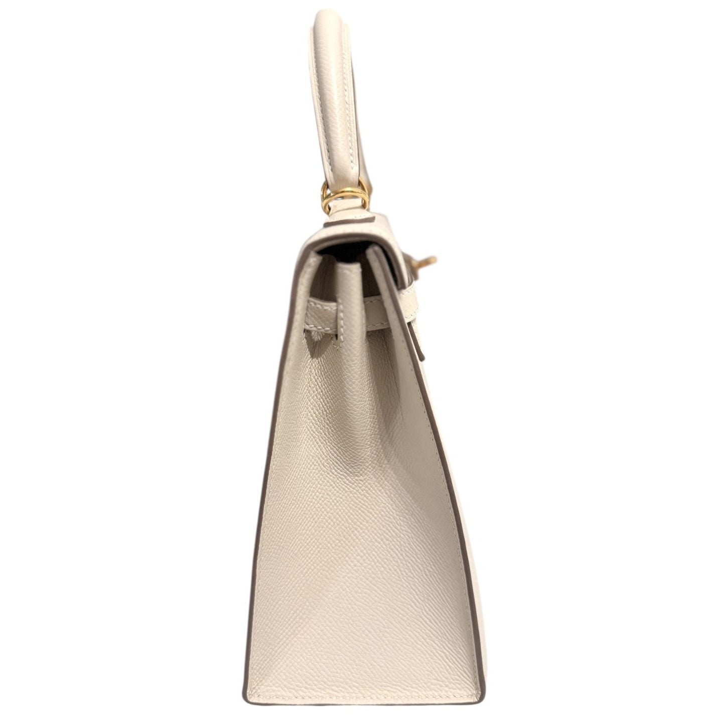 Hermes Kelly 25 Sellier Craie Cream Epsom Leather Gold Hardware