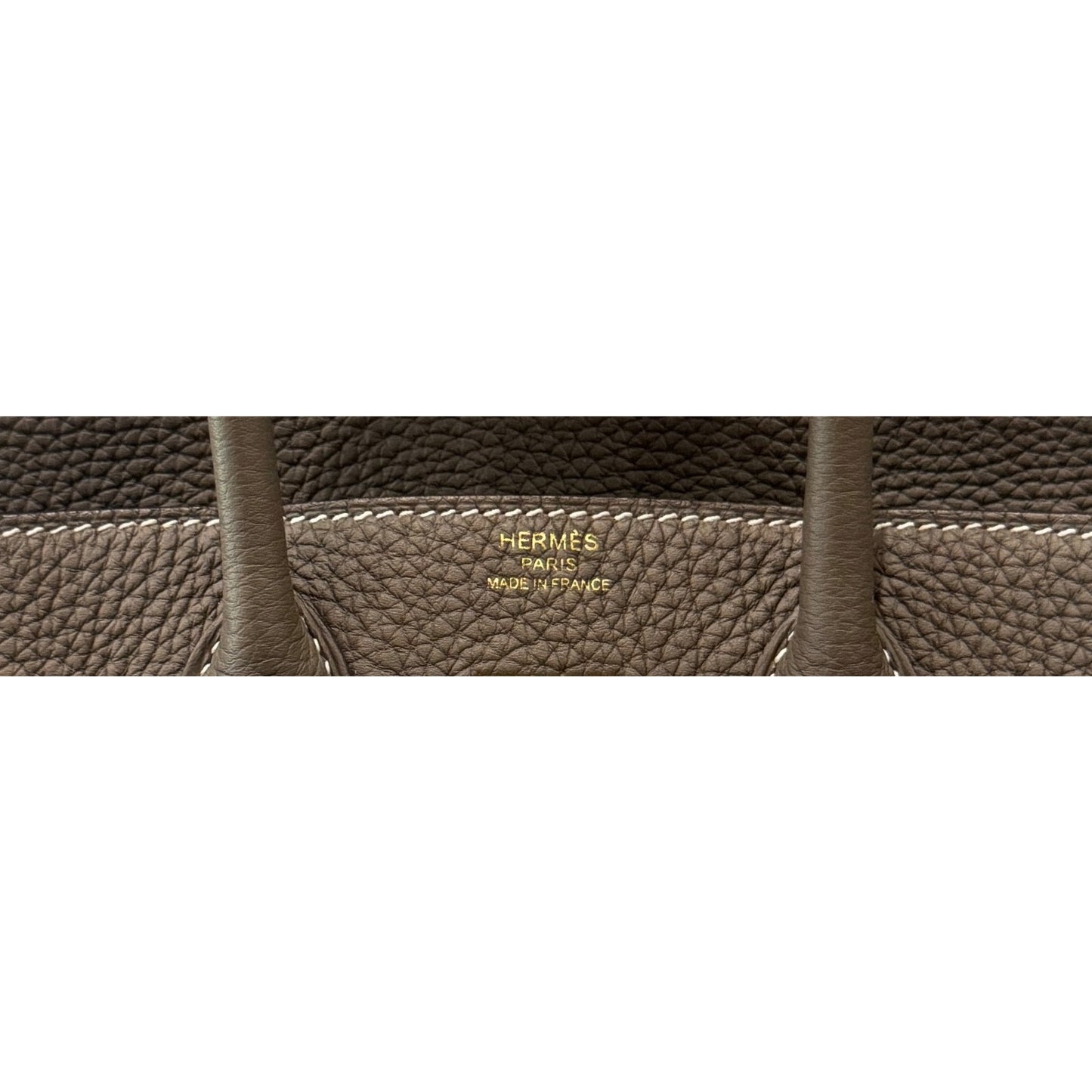 Hermes Birkin 25 Etoupe Gray Togo Leather Gold Hardware Handbag