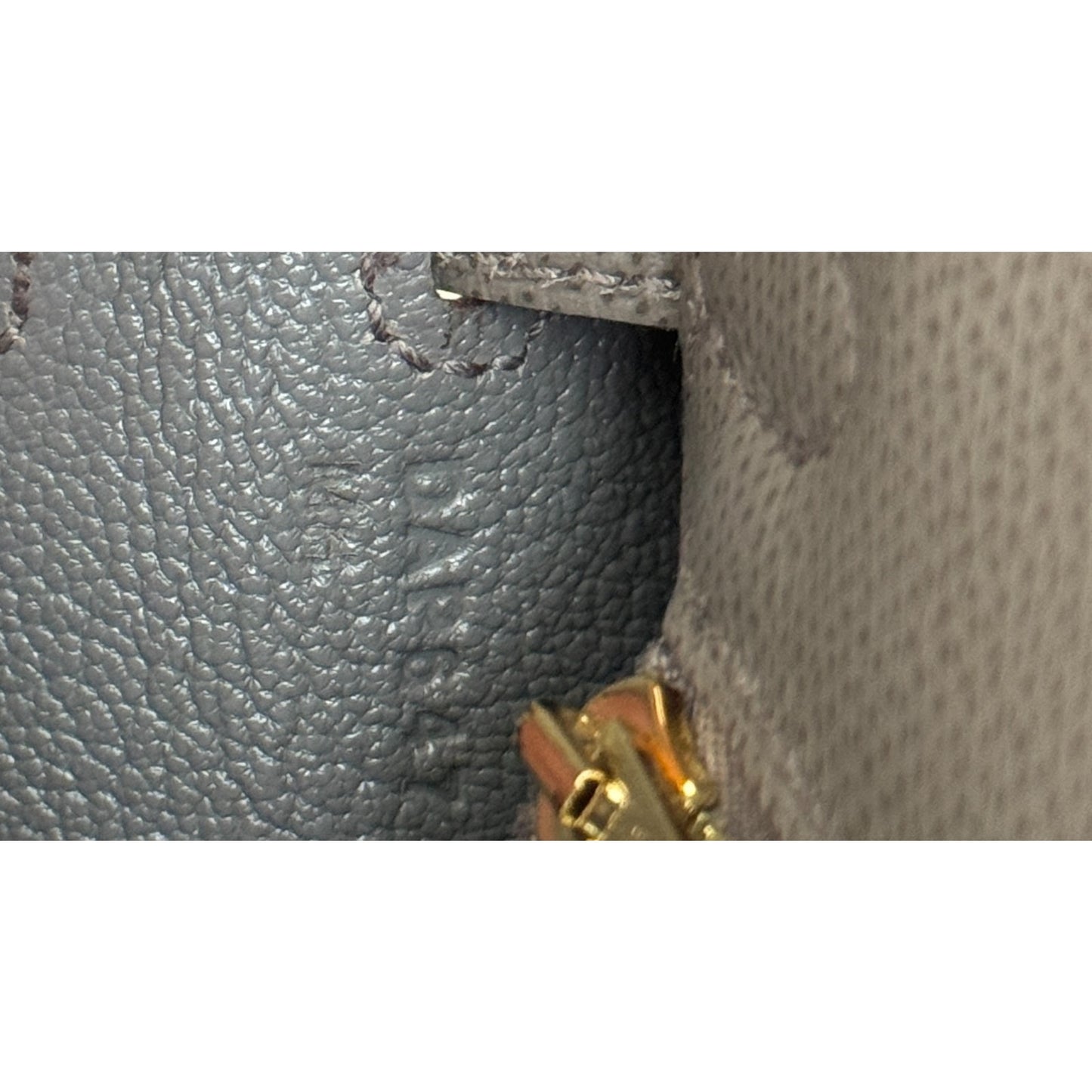 Hermes Kelly 25 Sellier Etain Gray Epsom Leather Gold Hardware