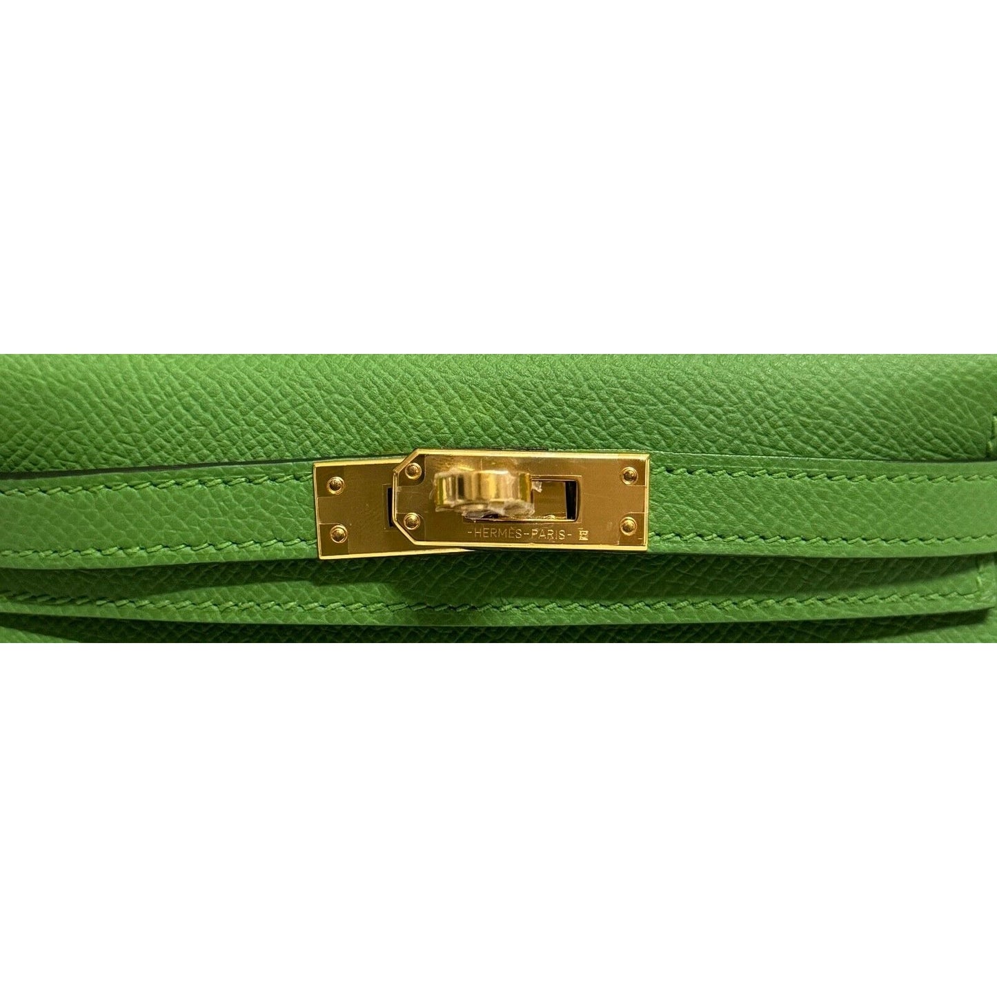 Hermes Kelly Mini 20 Vert Yucca Green Epsom Leather Gold Hardware RARE