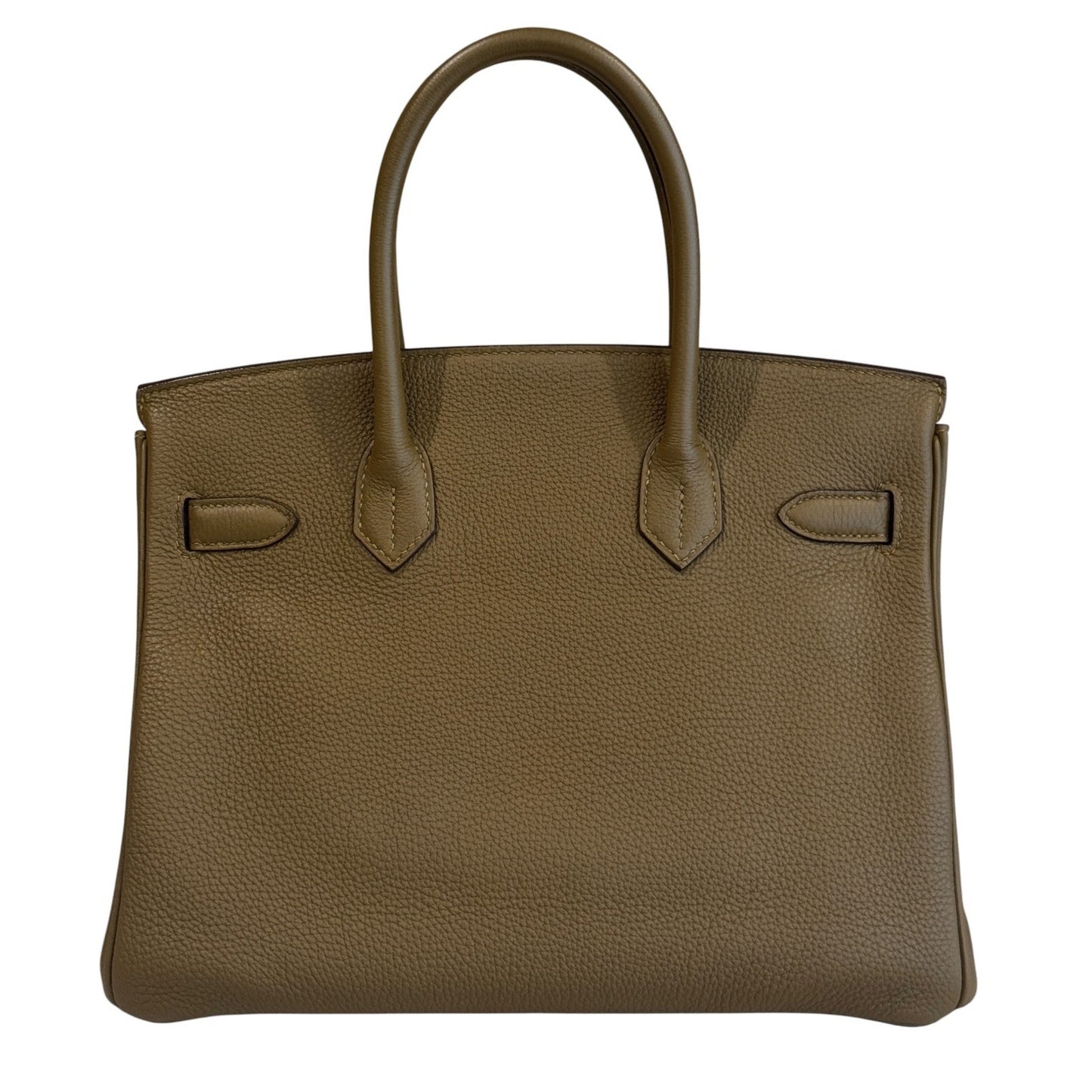 Hermes Birkin 30 Verso Bronze Dore Blue Brume Togo Leather Palladium Hardware