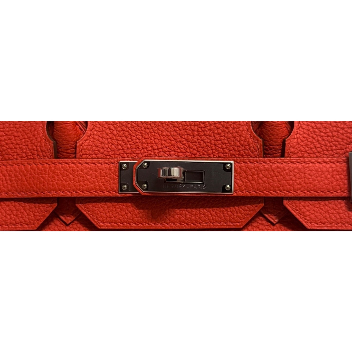 Hermes Birkin 30 Rouge Pivoine Red Togo Leather Palladium Hardware
