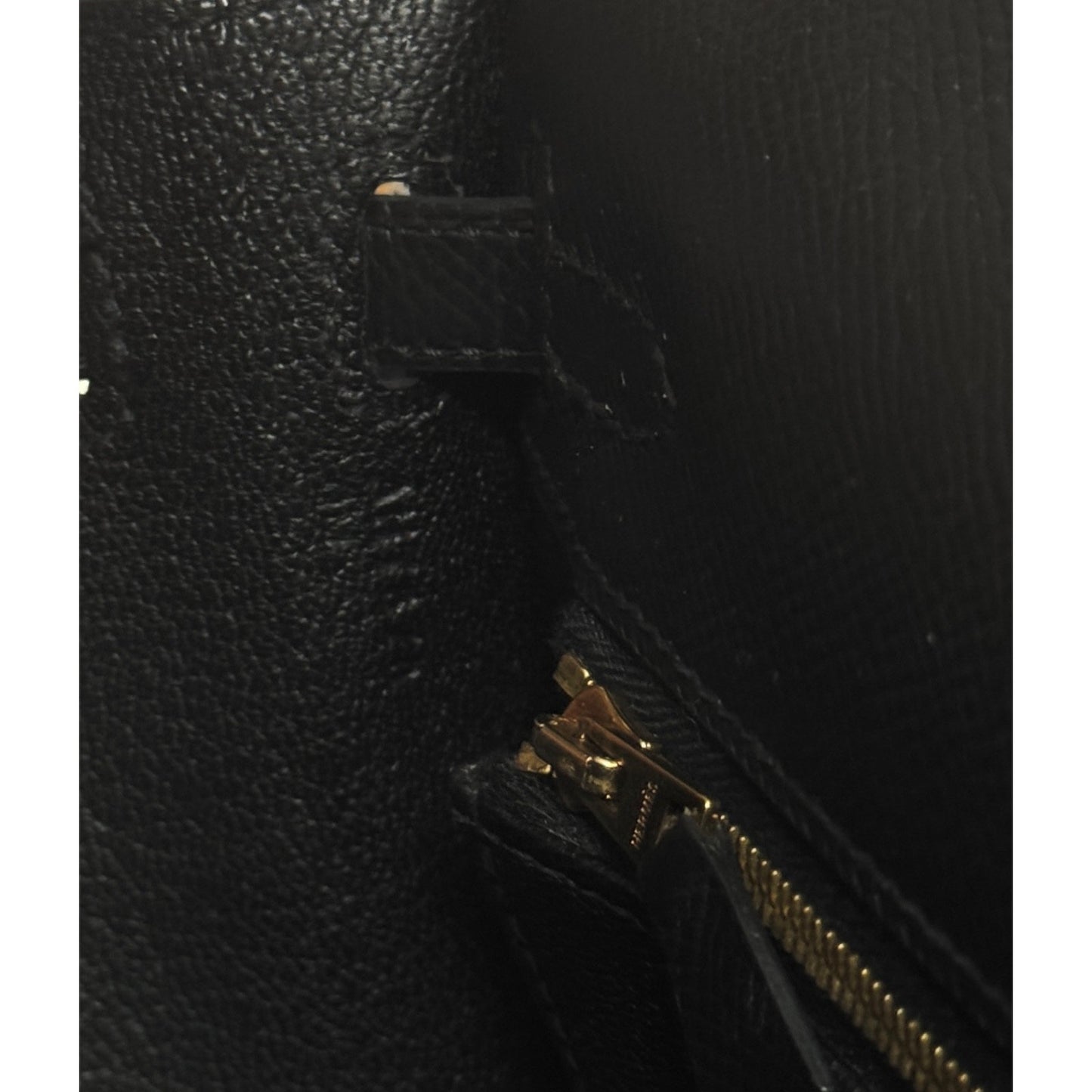 Hermes Kelly 25 Sellier Black Noir Epsom Leather Gold Hardware