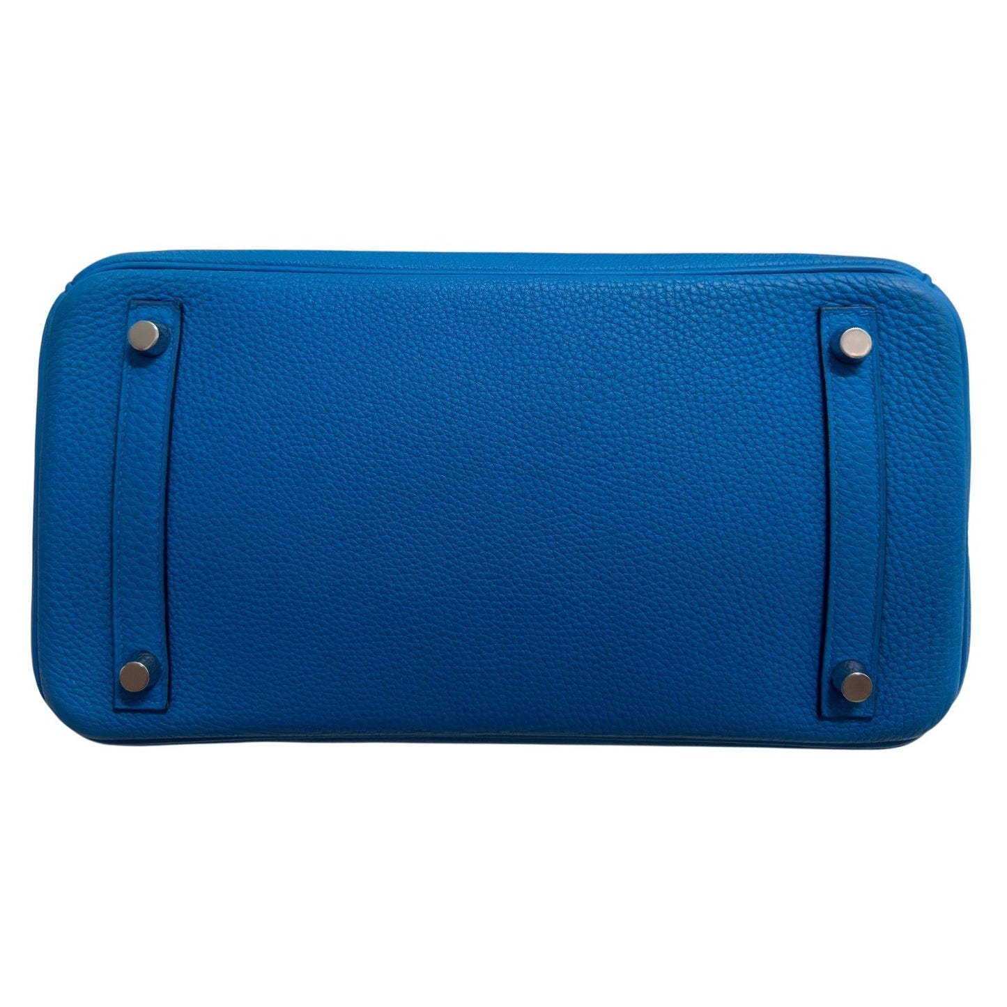 Hermes Birkin 30 Verso Blue Zanzibar Malachite Togo Leather Palladium Hardware