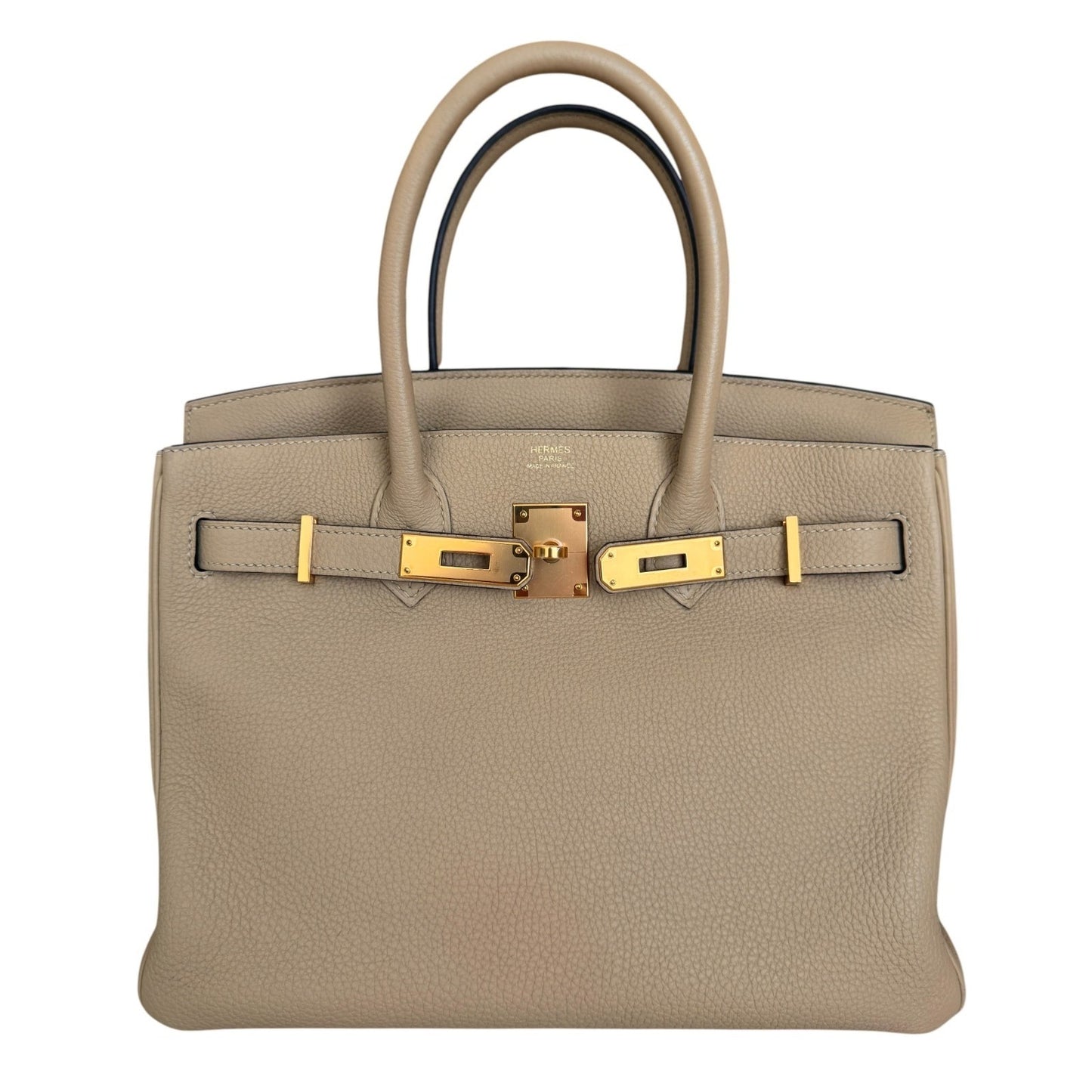 Hermes Birkin 30 Trench Beige Togo Leather Gold Hardware RARE