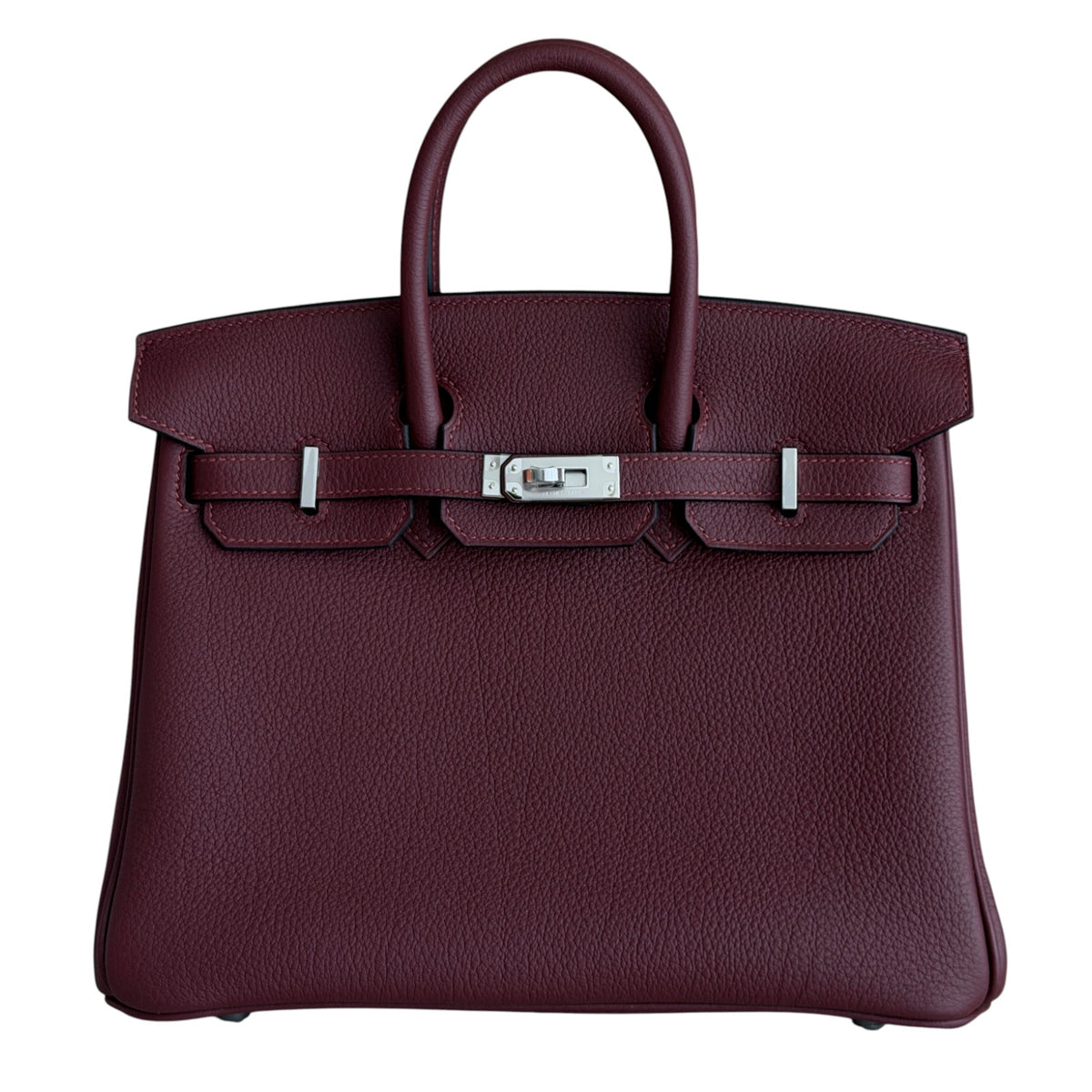 Hermes Birkin 25 Rouge H Red Togo Leather Palladium Hardware RARE 2026