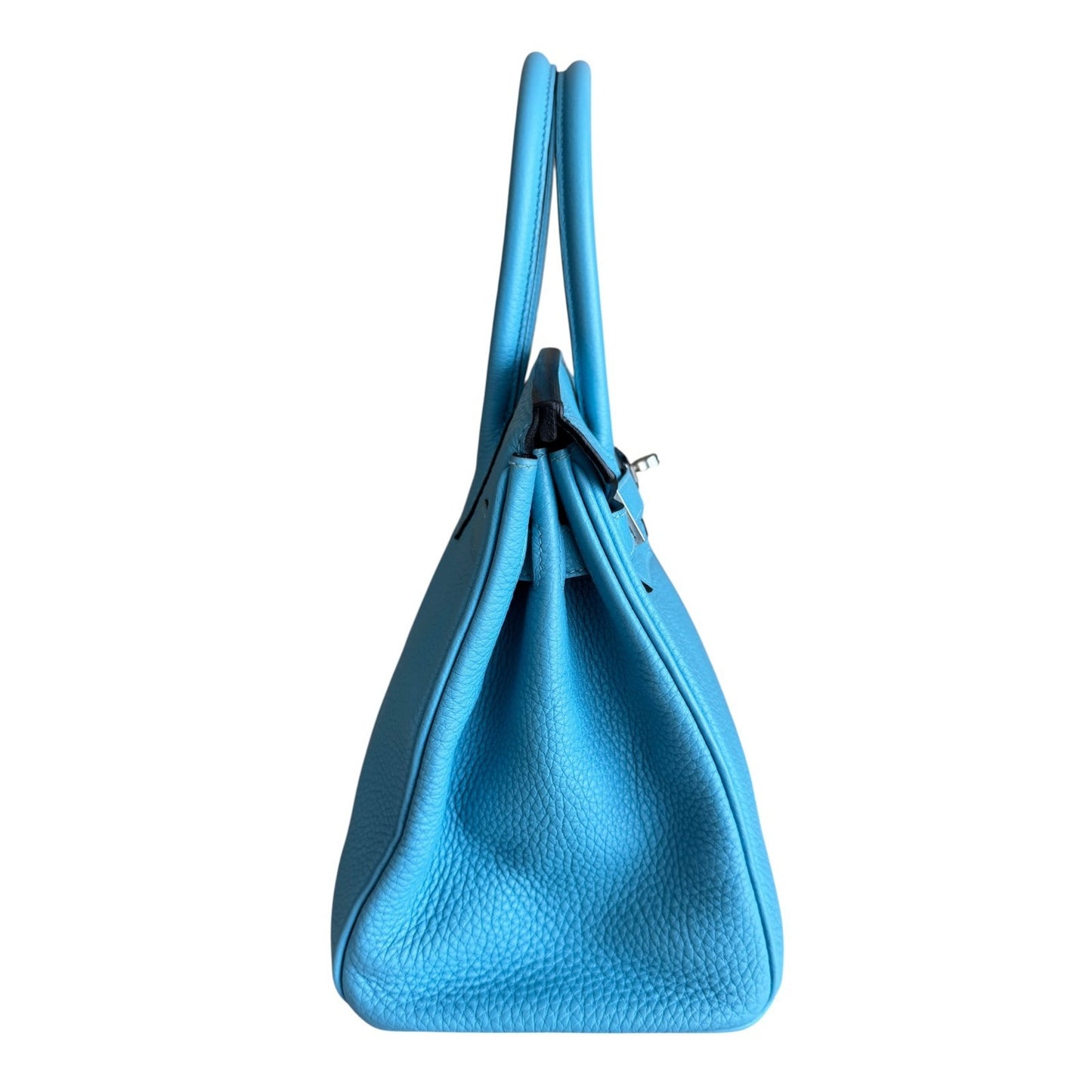 Hermes Birkin 30 Bleu du Nord Blue Togo Leather Palladium Hardware Rare