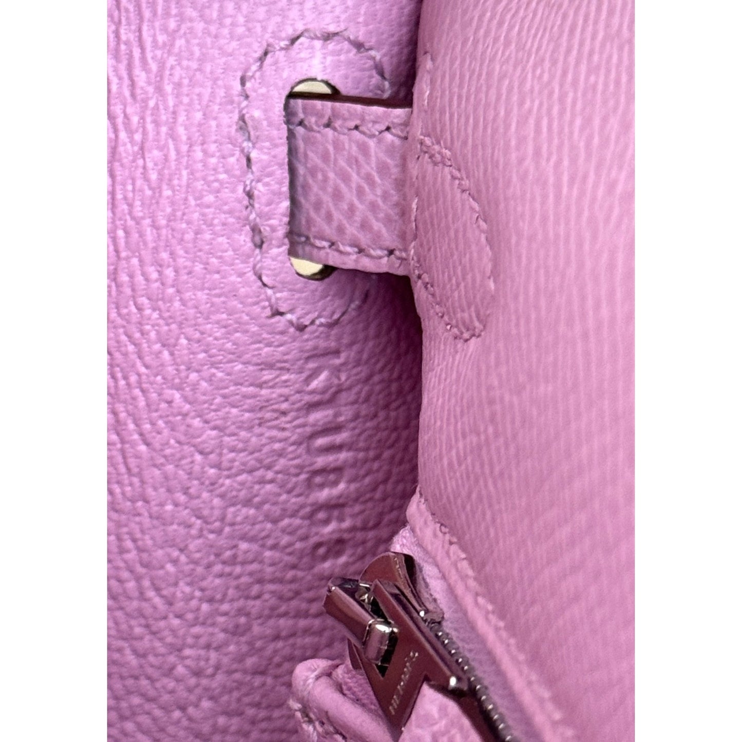 Hermes Kelly 25 Sellier Mauve Sylvester Pink Epsom Palladium Hardware 2025