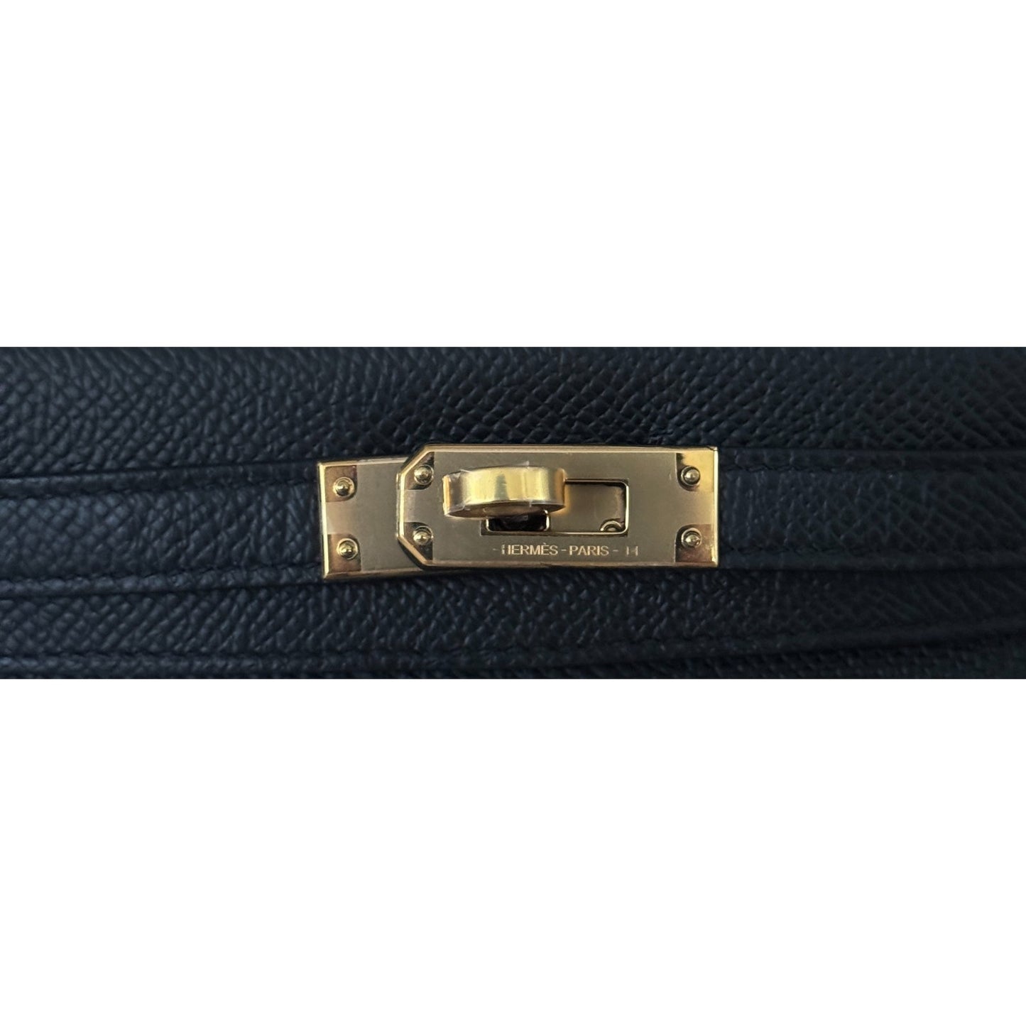 Hermes Kelly Mini 20 Black Noir Epsom Leather Gold Hardware