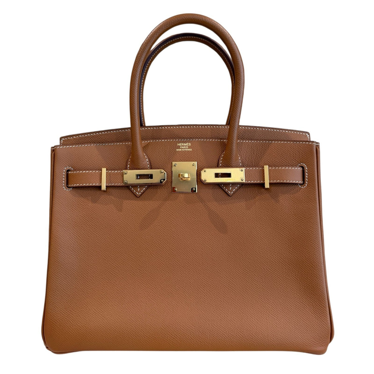 Hermes Birkin 30 Gold Tan Epsom Leather Gold Hardware RARE