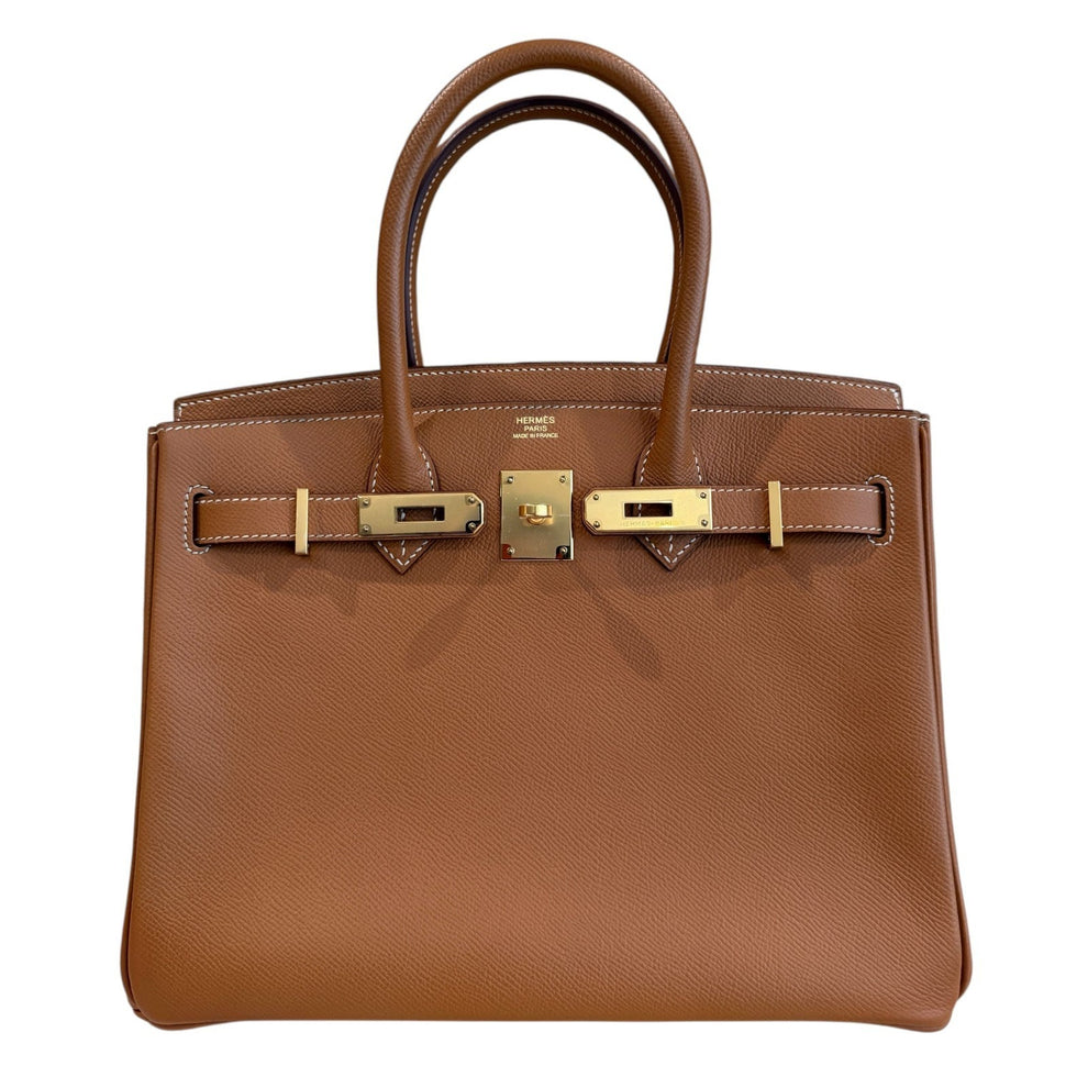 Hermes Birkin 30 Gold Tan Epsom Leather Gold Hardware RARE – Lux Addicts