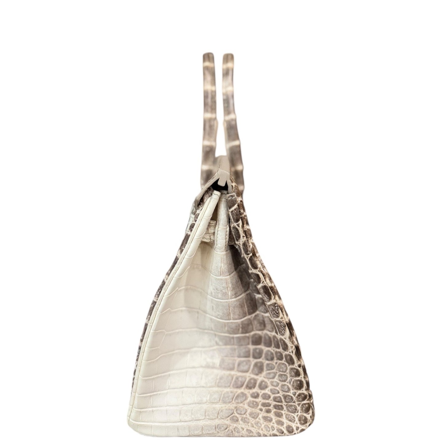 Hermes Birkin 30 White Himalayan Crocodile Matte Leather Palladium Hardware RARE