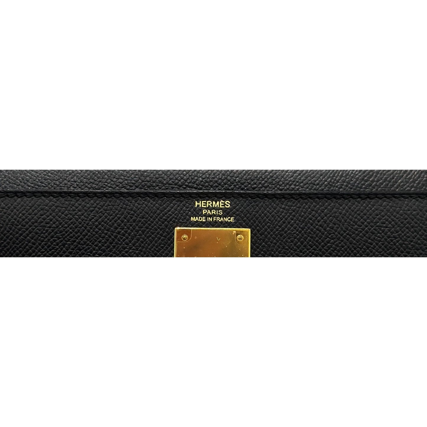Hermes Kelly 28 Sellier Black Noir Epsom Leather Gold Hardware