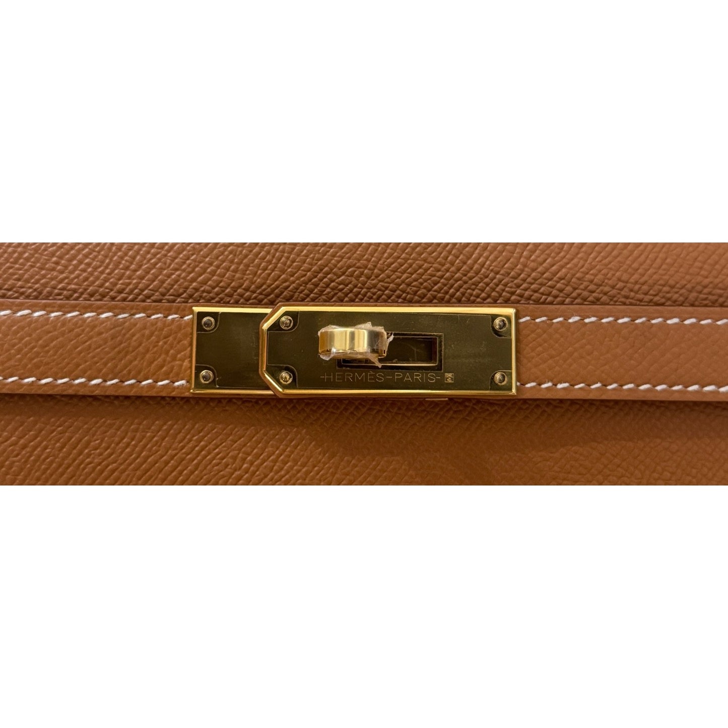 Hermes Kelly 28 Sellier Gold Tan Epsom Leather Gold Hardware RARE