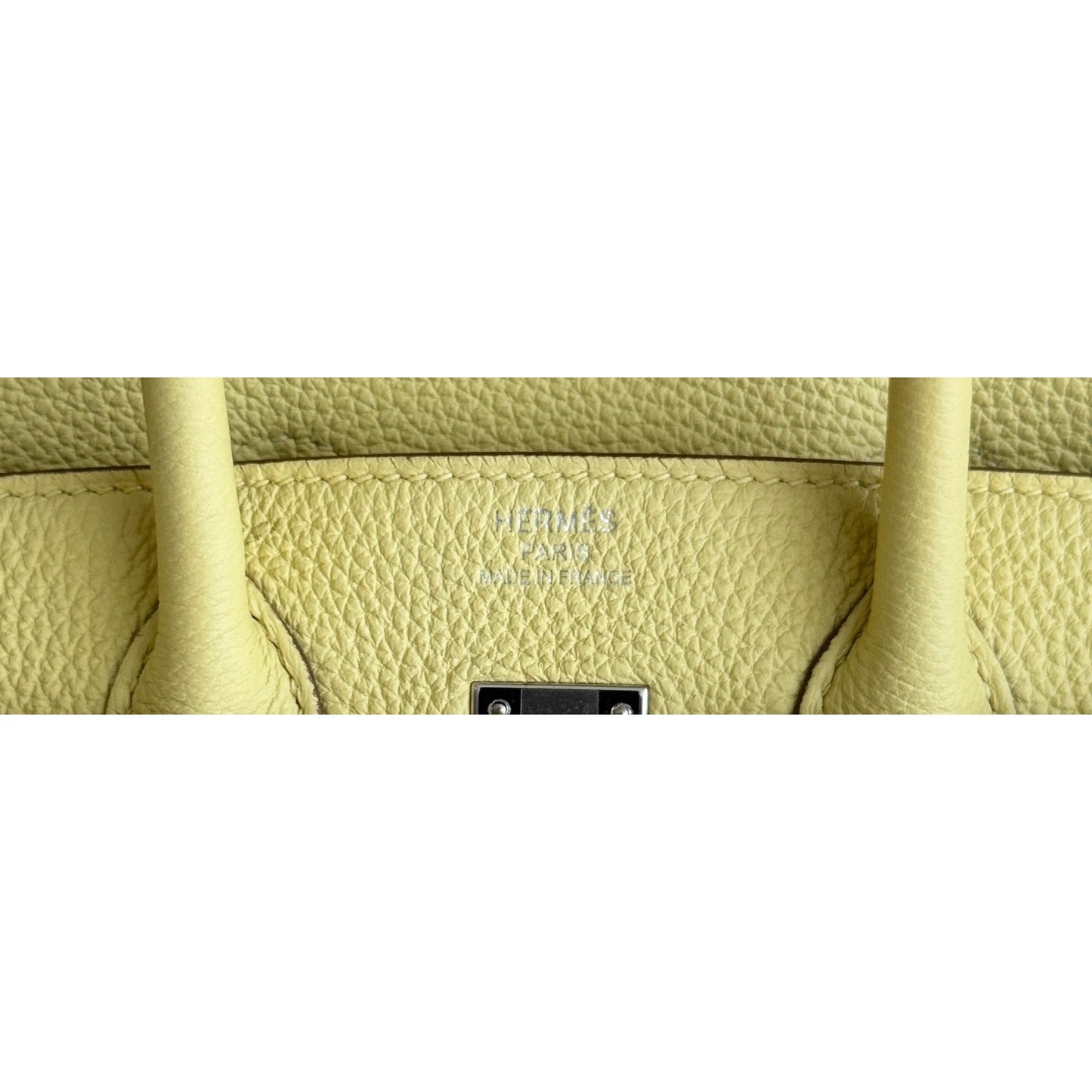 Hermes Birkin 25 Jaune Poussin Yellow Togo Leather Palladium Hardware
