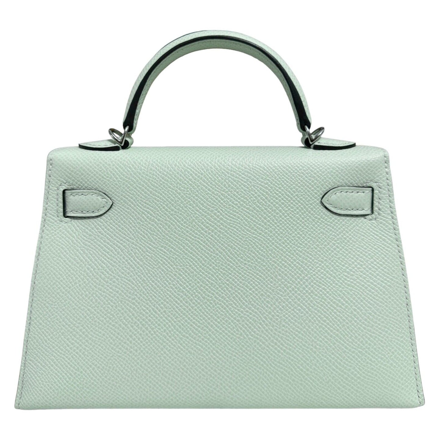 Hermes Kelly Mini 20 Vert Fizz Green Epsom Leather Palladium Hardware RARE