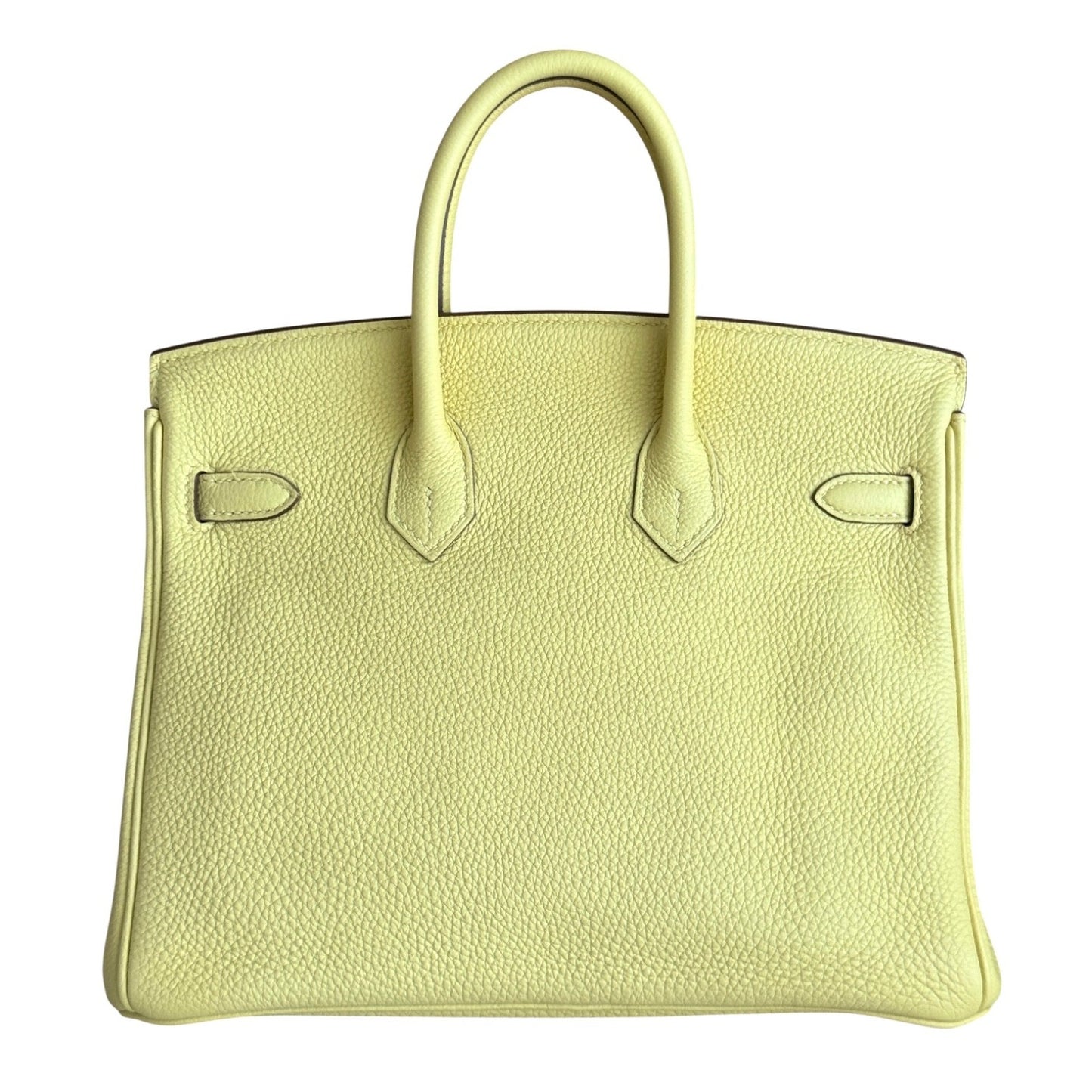 Hermes Birkin 25 Jaune Poussin Yellow Togo Leather Palladium Hardware