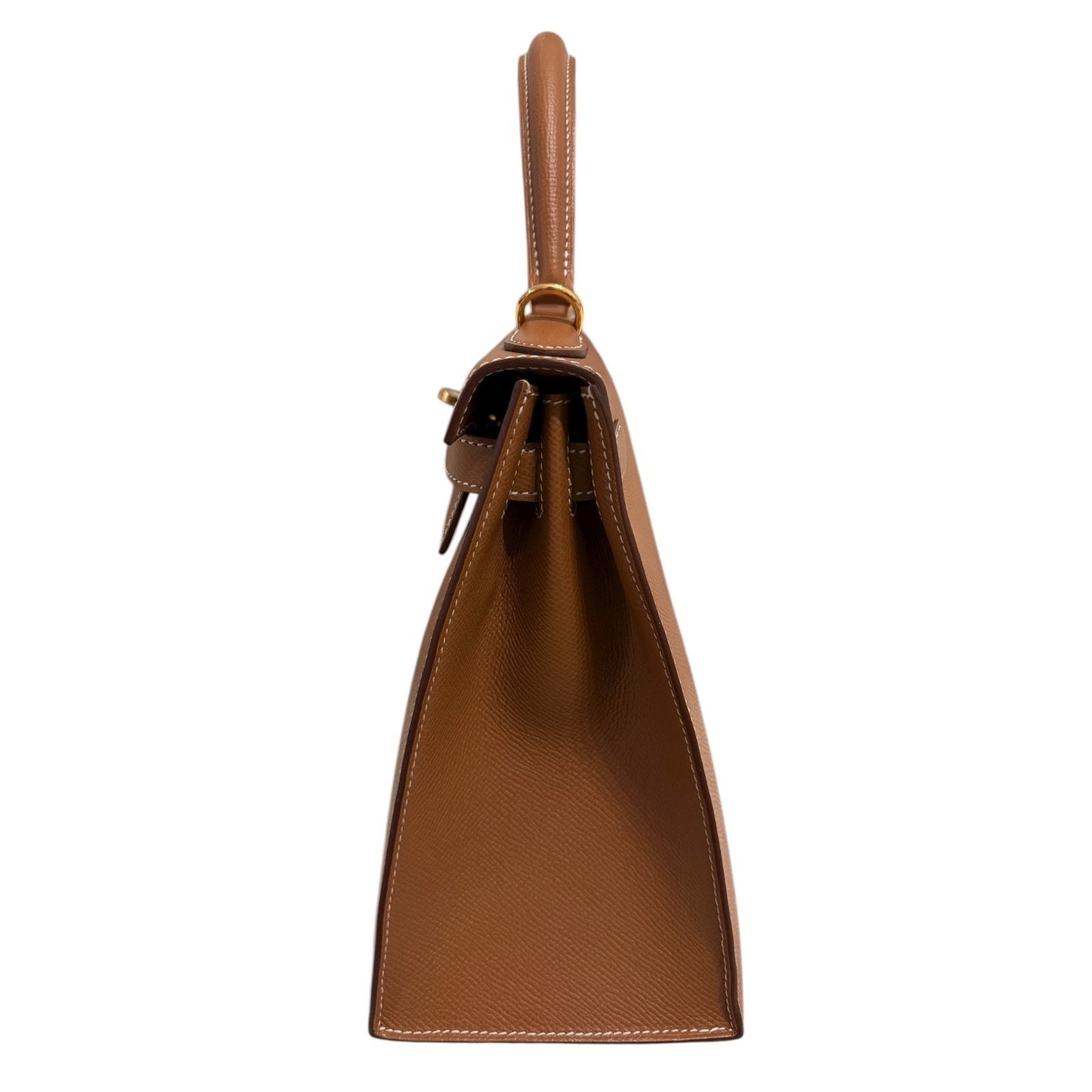 Hermes Kelly 28 Sellier Gold Tan Epsom Leather Gold Hardware RARE