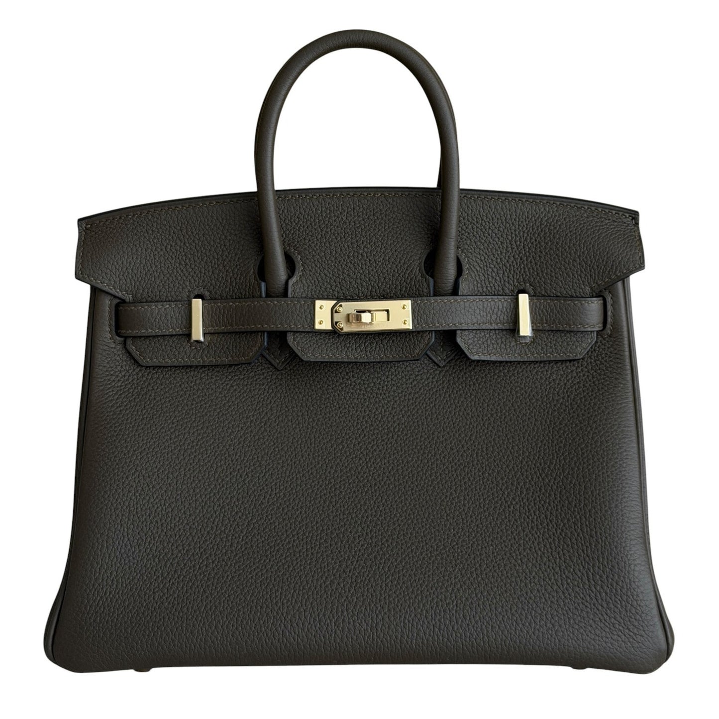Hermes Birkin 25 Vert Loden Green Togo Leather Permabrass Hardware 2026